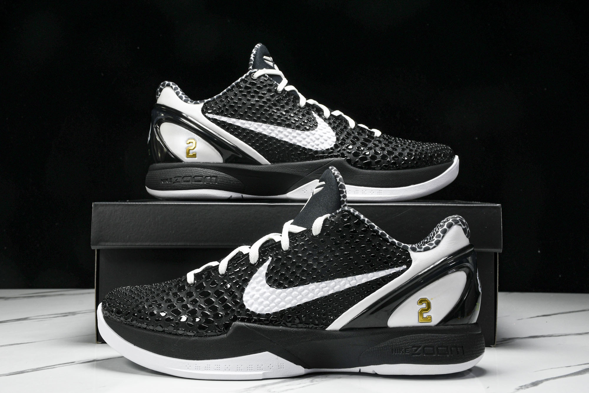 纯原NK Kobe 6 Protro‘Mambacita Sweet 16’黑白 GiGi 曼巴基金会 CW2190-0 纯原NK Kobe 6 Protro‘Mambacita Sweet 16’黑白 GiGi 曼巴基金会 CW2190-0