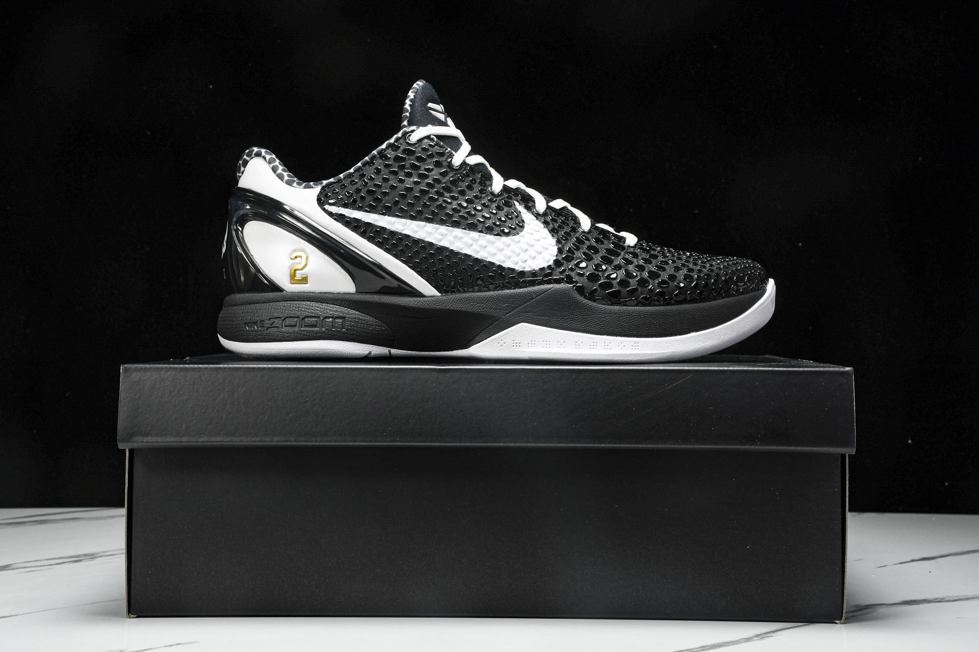 纯原NK Kobe 6 Protro‘Mambacita Sweet 16’黑白 GiGi 曼巴基金会 CW2190-0 纯原NK Kobe 6 Protro‘Mambacita Sweet 16’黑白 GiGi 曼巴基金会 CW2190-0