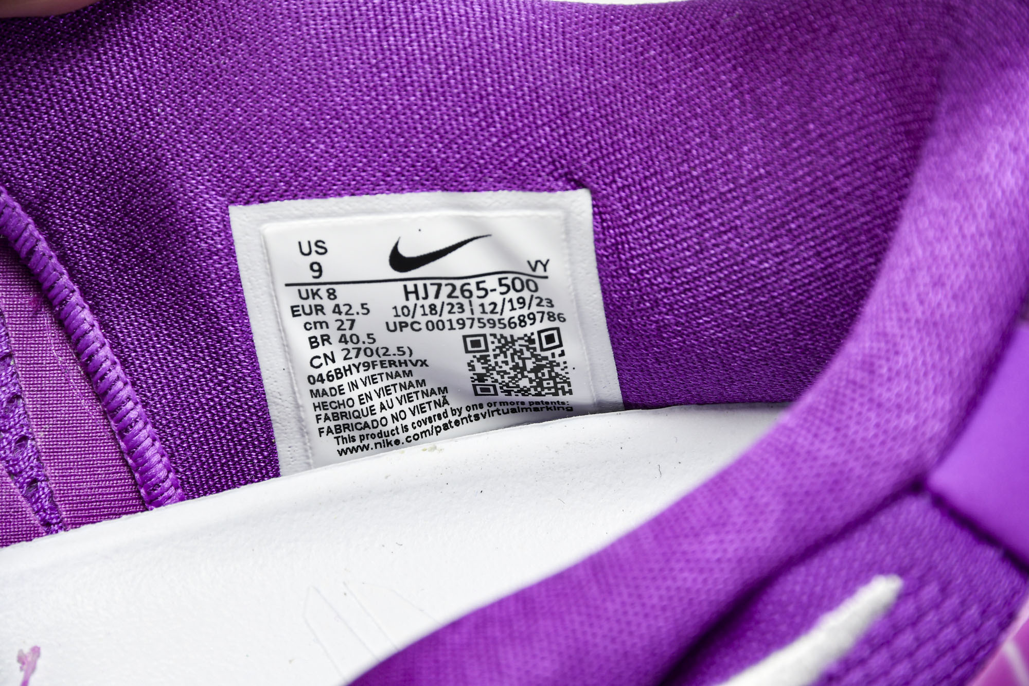 纯原NK Kobe 8 Protro“Court Purple”白紫数字 HJ7265 500 #YZ001-1 40 纯原NK Kobe 8 Protro“Court Purple”白紫数字 HJ7265 500 #YZ001-1 40