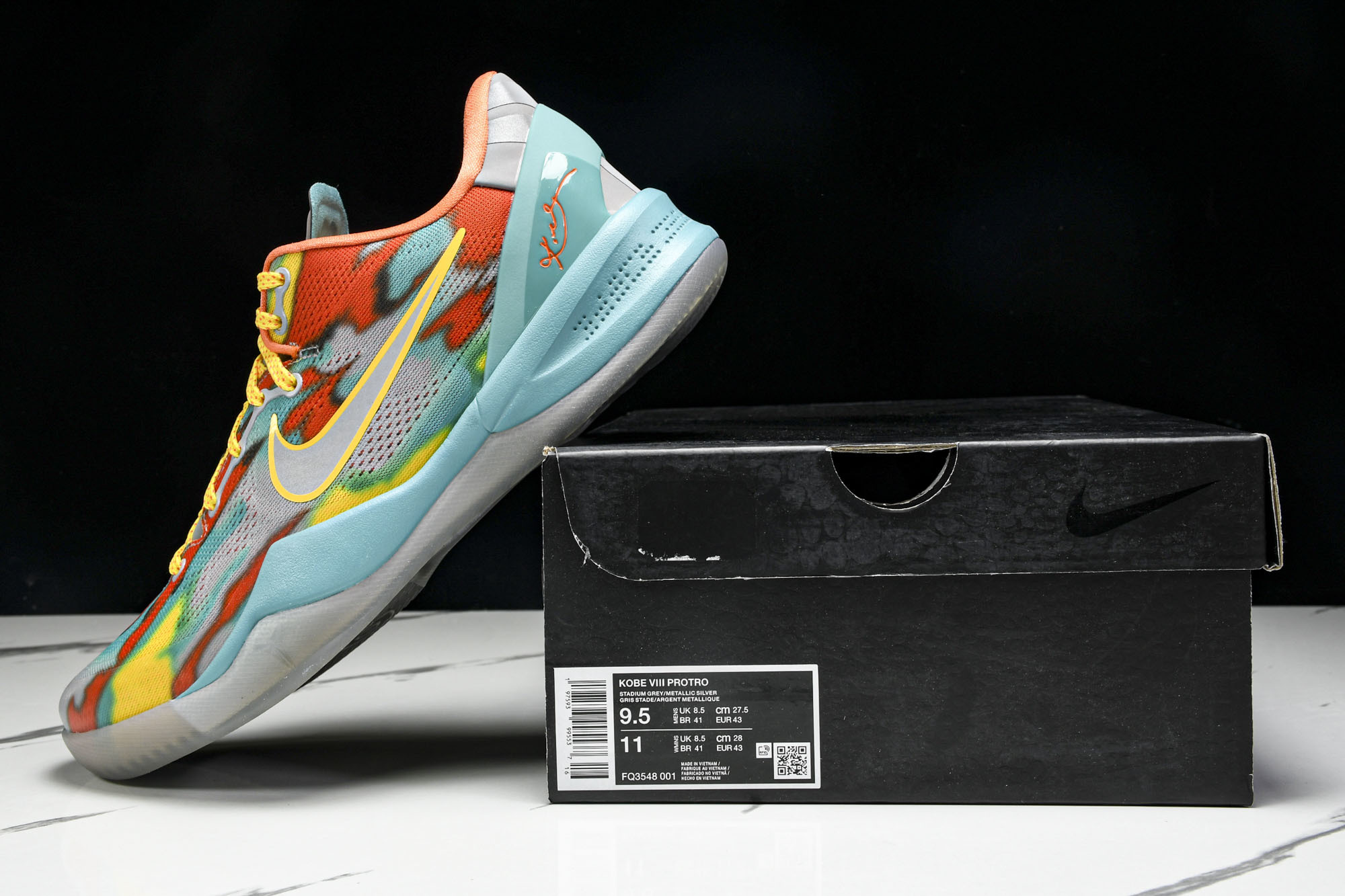 纯原NK Kobe 8 Prtro“Venice Beach”2024 蓝红橙 FQ3548-001 #YZ001-1 纯原NK Kobe 8 Prtro“Venice Beach”2024 蓝红橙 FQ3548-001 #YZ001-1
