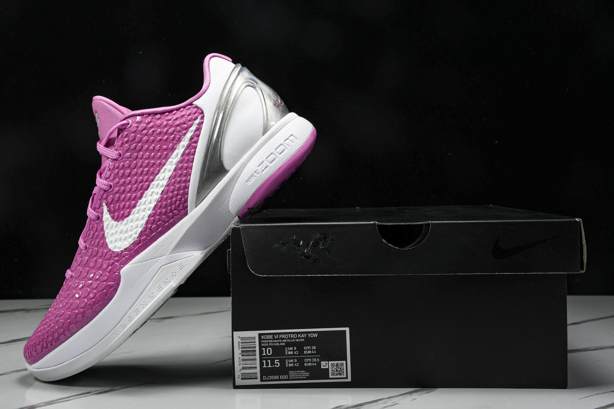 纯原NK Zoom Kobe 6 Protro Kay Yow Low 粉白 DJ3596-600 #YZ001-1 4 纯原NK Zoom Kobe 6 Protro Kay Yow Low 粉白 DJ3596-600 #YZ001-1 4