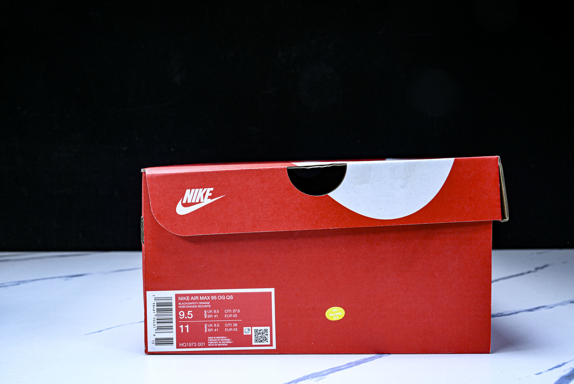 纯原外贸Nike Air Max 95 OG 复古减震气垫跑鞋 HQ1973-001 #YZ001-1 ✦原版1:1 制 纯原外贸Nike Air Max 95 OG 复古减震气垫跑鞋 HQ1973-001 #YZ001-1 ✦原版1:1 制