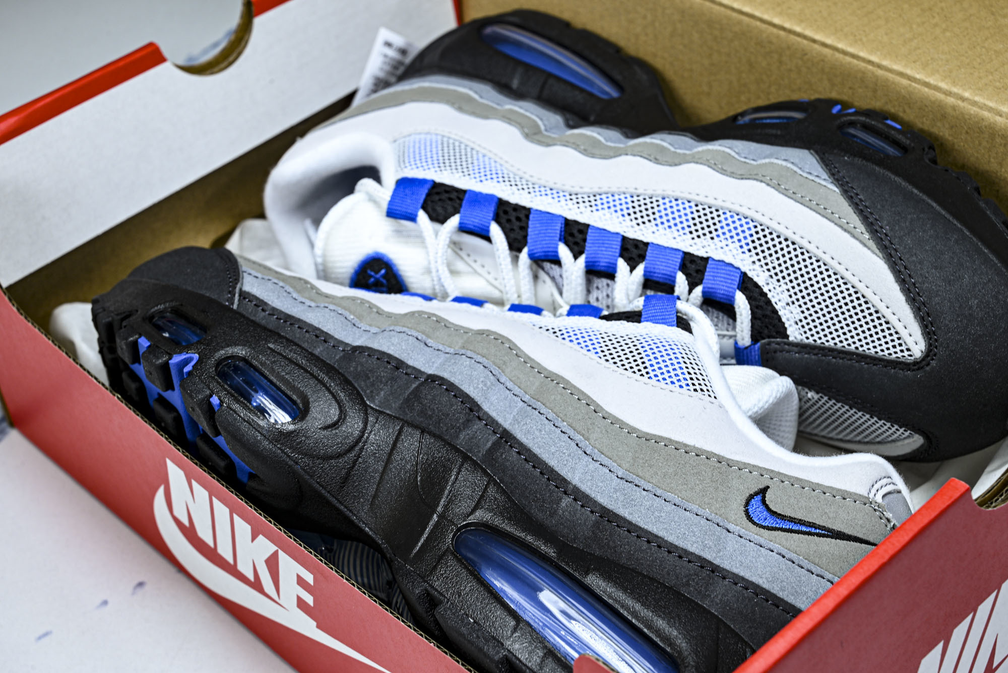 纯原外贸Nike Air Max 95 OG 复古减震气垫跑鞋 IM7410-100 #YZ001-1 ✦原版1:1 制