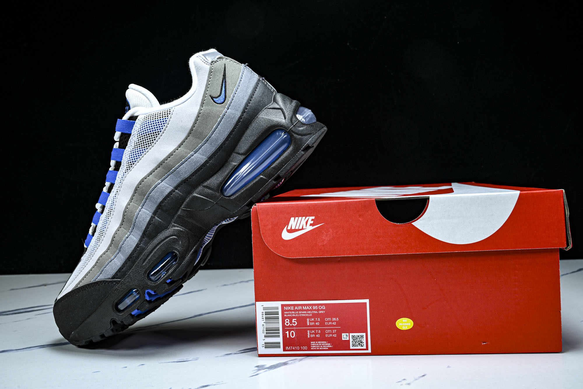 纯原外贸Nike Air Max 95 OG 复古减震气垫跑鞋 IM7410-100 #YZ001-1 ✦原版1:1 制