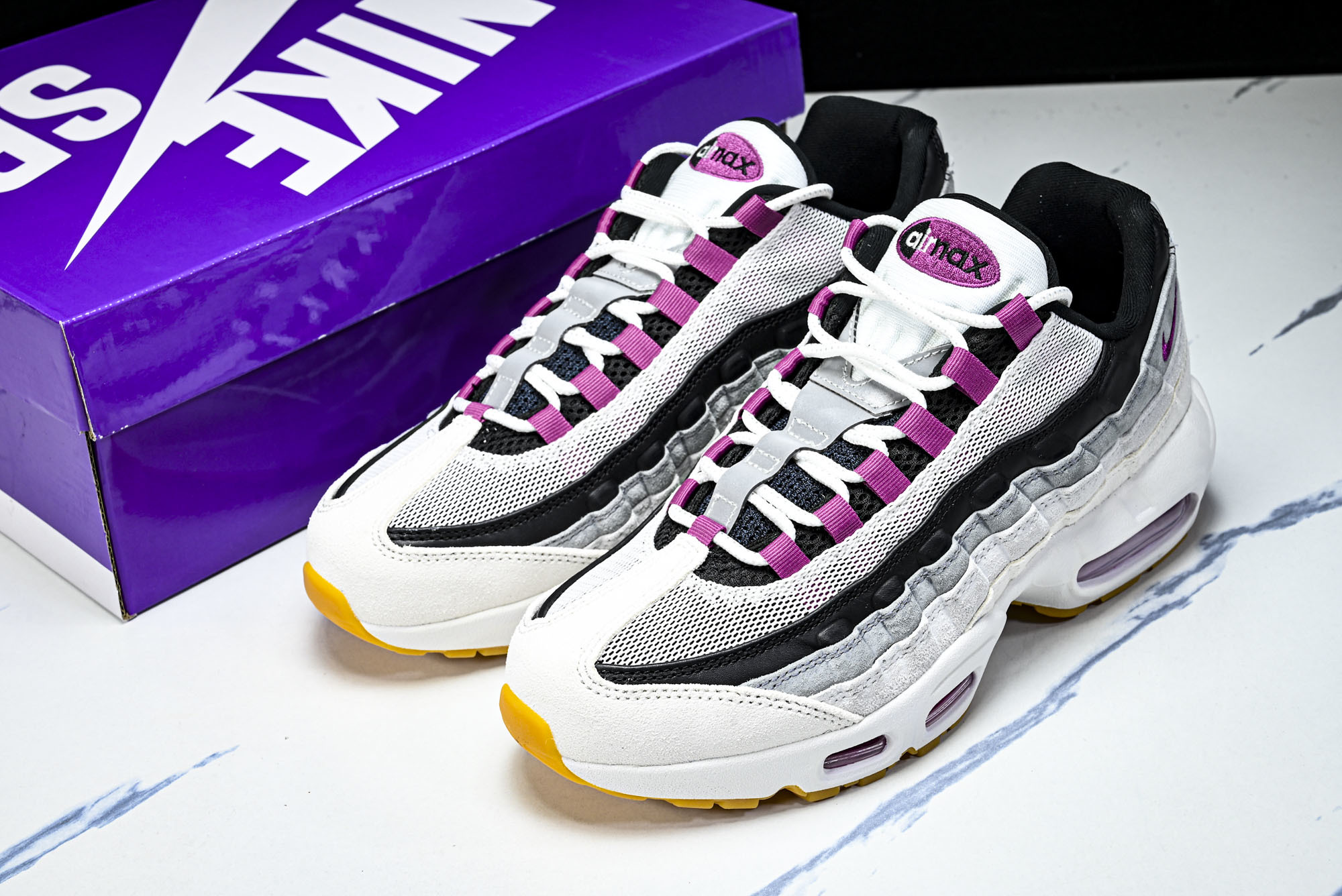 纯原外贸Nike Air Max 95 复古减震气垫跑鞋 HF7545-100 #YZ001-1 ✦原版1:1 制作 全