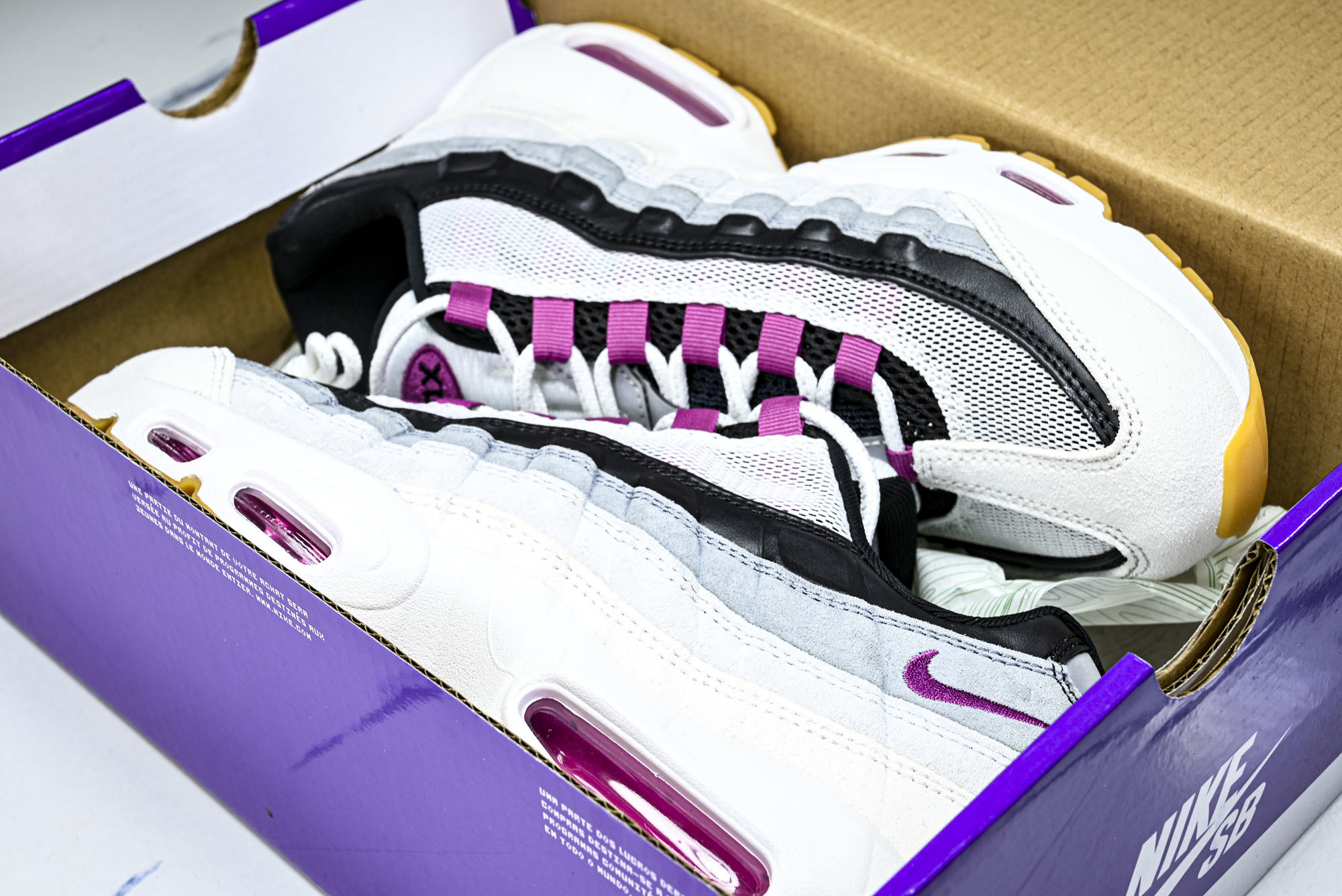 纯原外贸Nike Air Max 95 复古减震气垫跑鞋 HF7545-100 #YZ001-1 ✦原版1:1 制作 全
