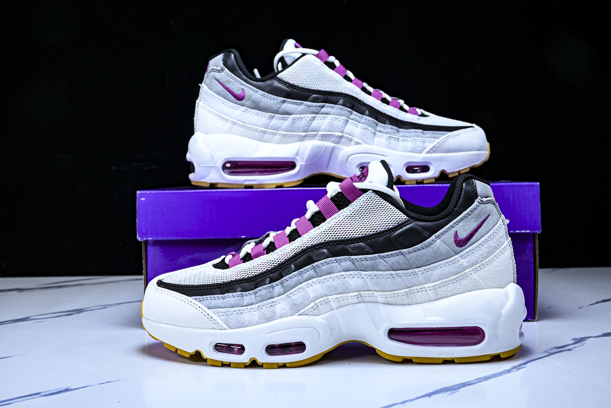 纯原外贸Nike Air Max 95 复古减震气垫跑鞋 HF7545-100 #YZ001-1 ✦原版1:1 制作 全