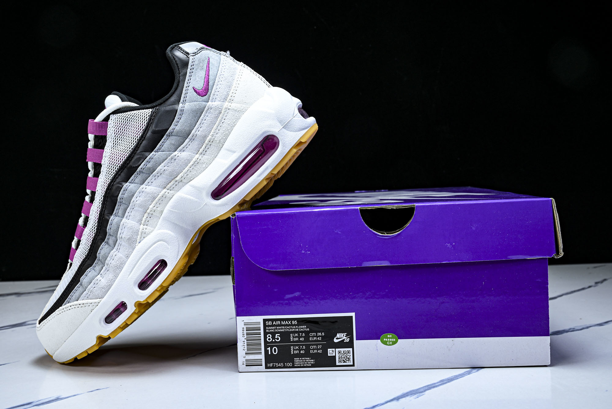 纯原外贸Nike Air Max 95 复古减震气垫跑鞋 HF7545-100 #YZ001-1 ✦原版1:1 制作 全