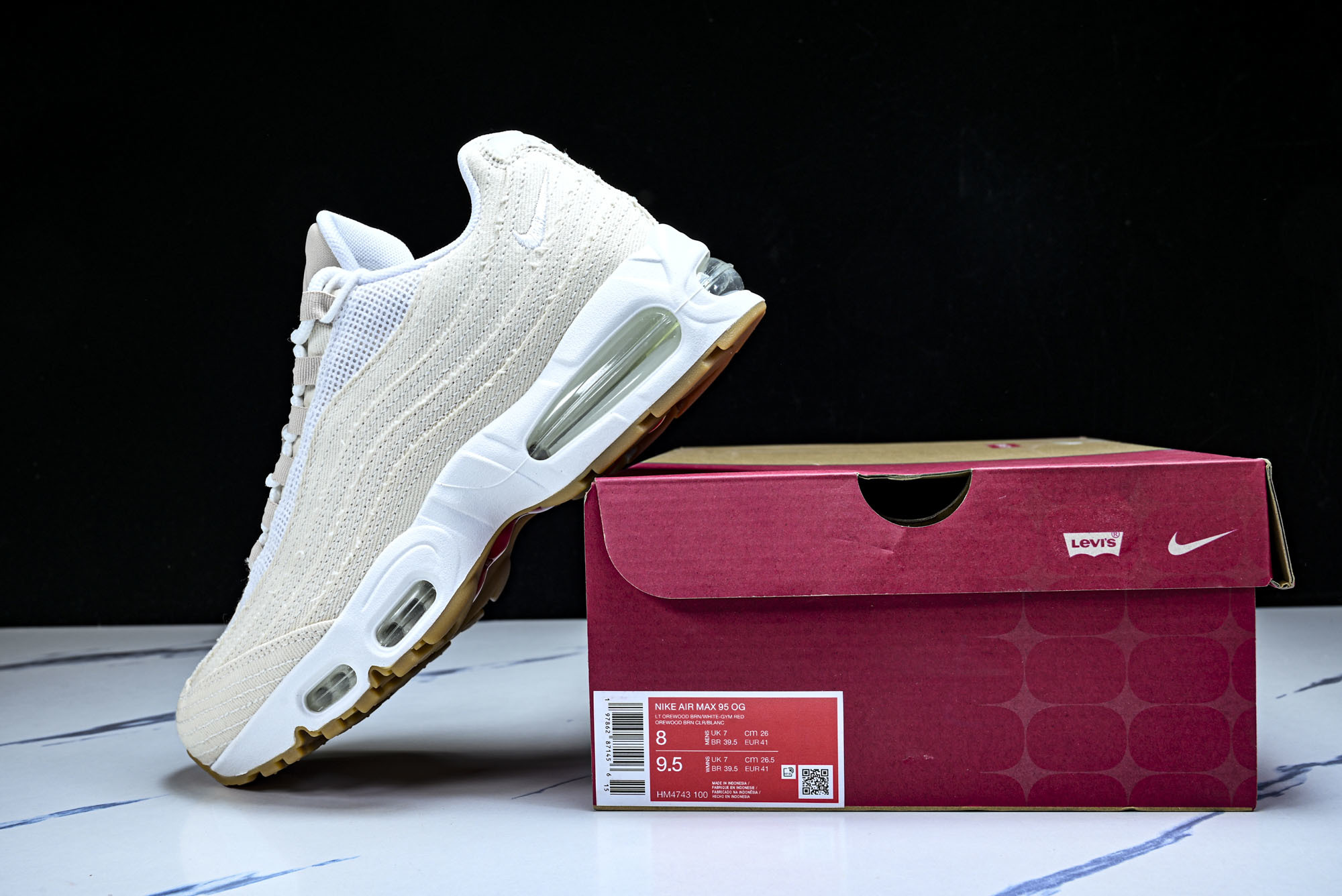 纯原外贸Nike Air Max 95 复古减震气垫跑鞋 HM4743 100 #YZ001-1 ✦原版1:1 制作 全 纯原外贸Nike Air Max 95 复古减震气垫跑鞋 HM4743 100 #YZ001-1 ✦原版1:1 制作 全