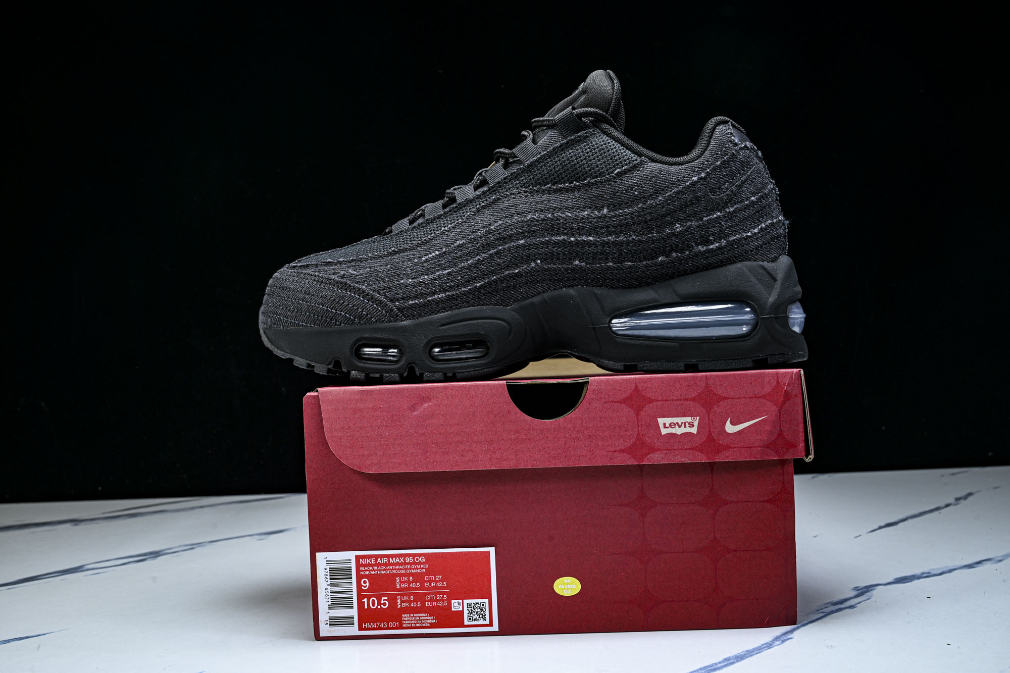 纯原外贸Nike Air Max 95 复古减震气垫跑鞋 HM4743-001 #YZ001-1 ✦原版1:1 制作 全 纯原外贸Nike Air Max 95 复古减震气垫跑鞋 HM4743-001 #YZ001-1 ✦原版1:1 制作 全