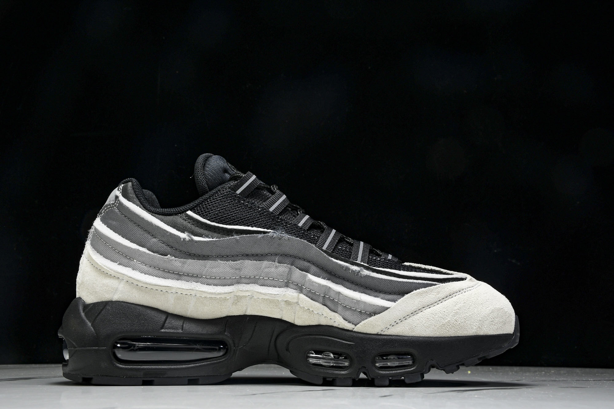 纯原外贸NK Air Max 95 Comme Des Garcons Black Grey CDG 黑灰 CU8406 纯原外贸NK Air Max 95 Comme Des Garcons Black Grey CDG 黑灰 CU8406