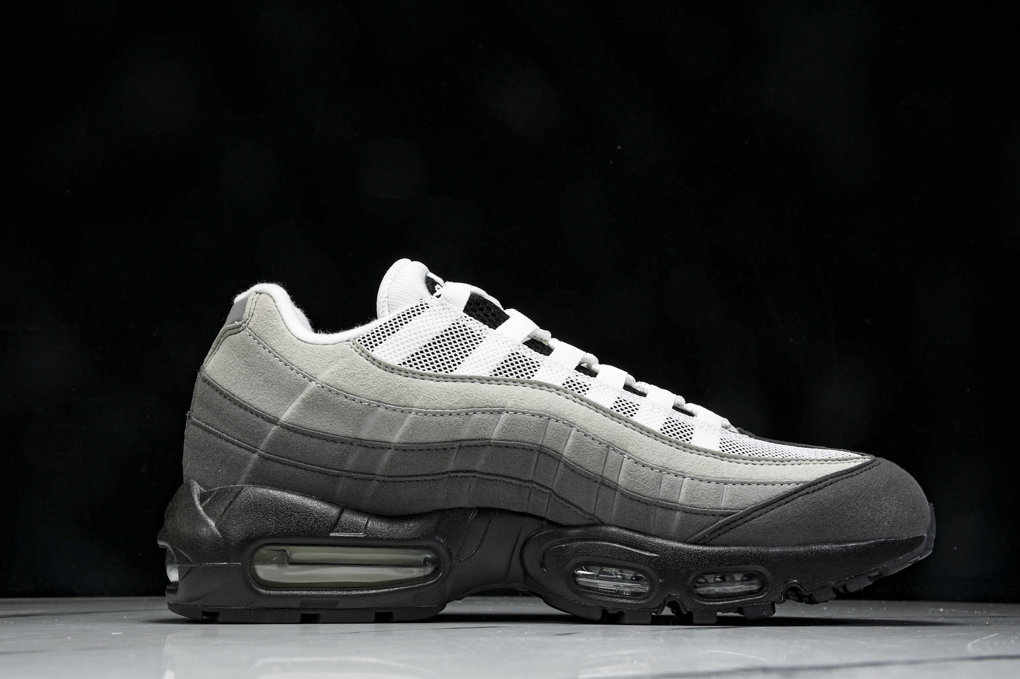 纯原外贸NK Air Max 95 OG Black Anthracite 灰白黑 AT2865-003 #YZ001- 纯原外贸NK Air Max 95 OG Black Anthracite 灰白黑 AT2865-003 #YZ001-