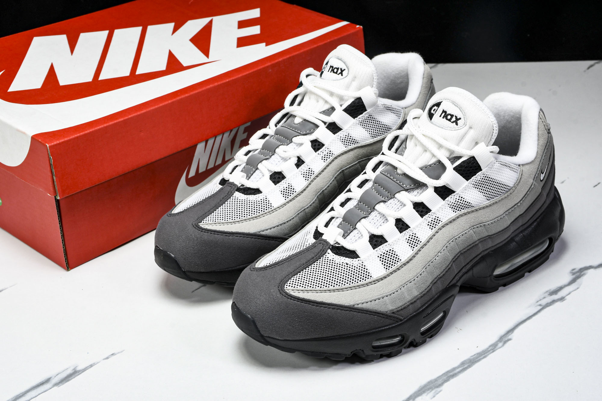 纯原外贸NK Air Max 95 OG Black Anthracite 灰白黑 AT2865-003 #YZ001- 纯原外贸NK Air Max 95 OG Black Anthracite 灰白黑 AT2865-003 #YZ001-