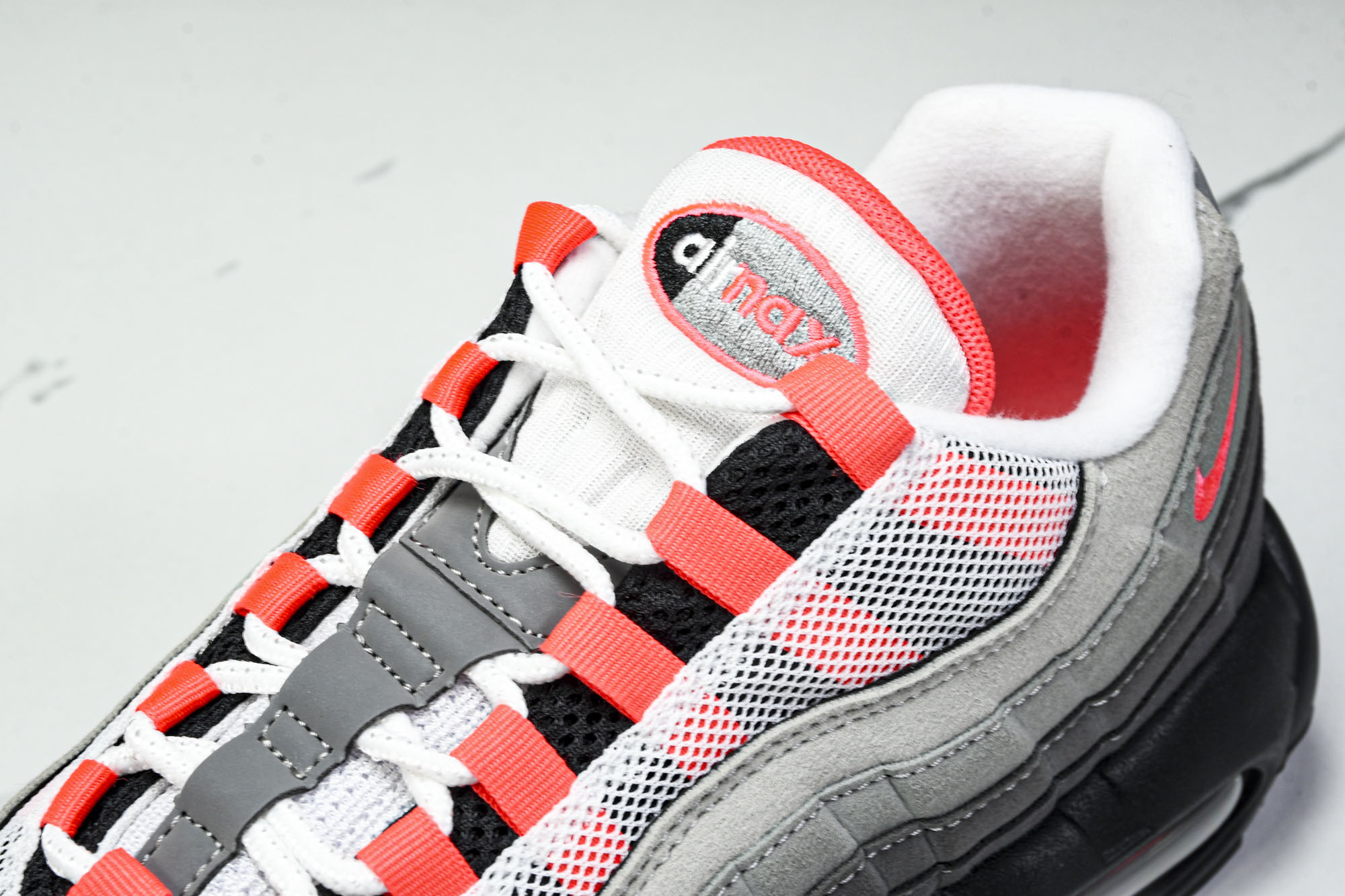 纯原外贸NK Air Max 95 OG Black Anthracite 灰红色 AT2865 100 #YZ001-