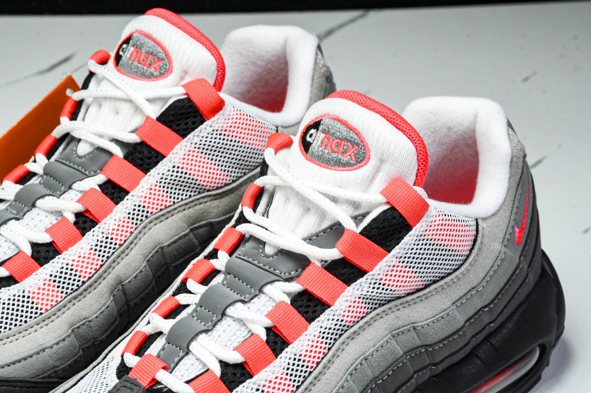 纯原外贸NK Air Max 95 OG Black Anthracite 灰红色 AT2865 100 #YZ001-