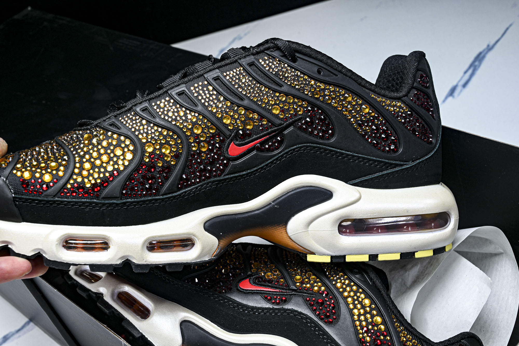 纯原外贸Swarovski x Nike Air Max Plus 施华洛世奇联名女款休闲运动鞋FZ9042 001 #