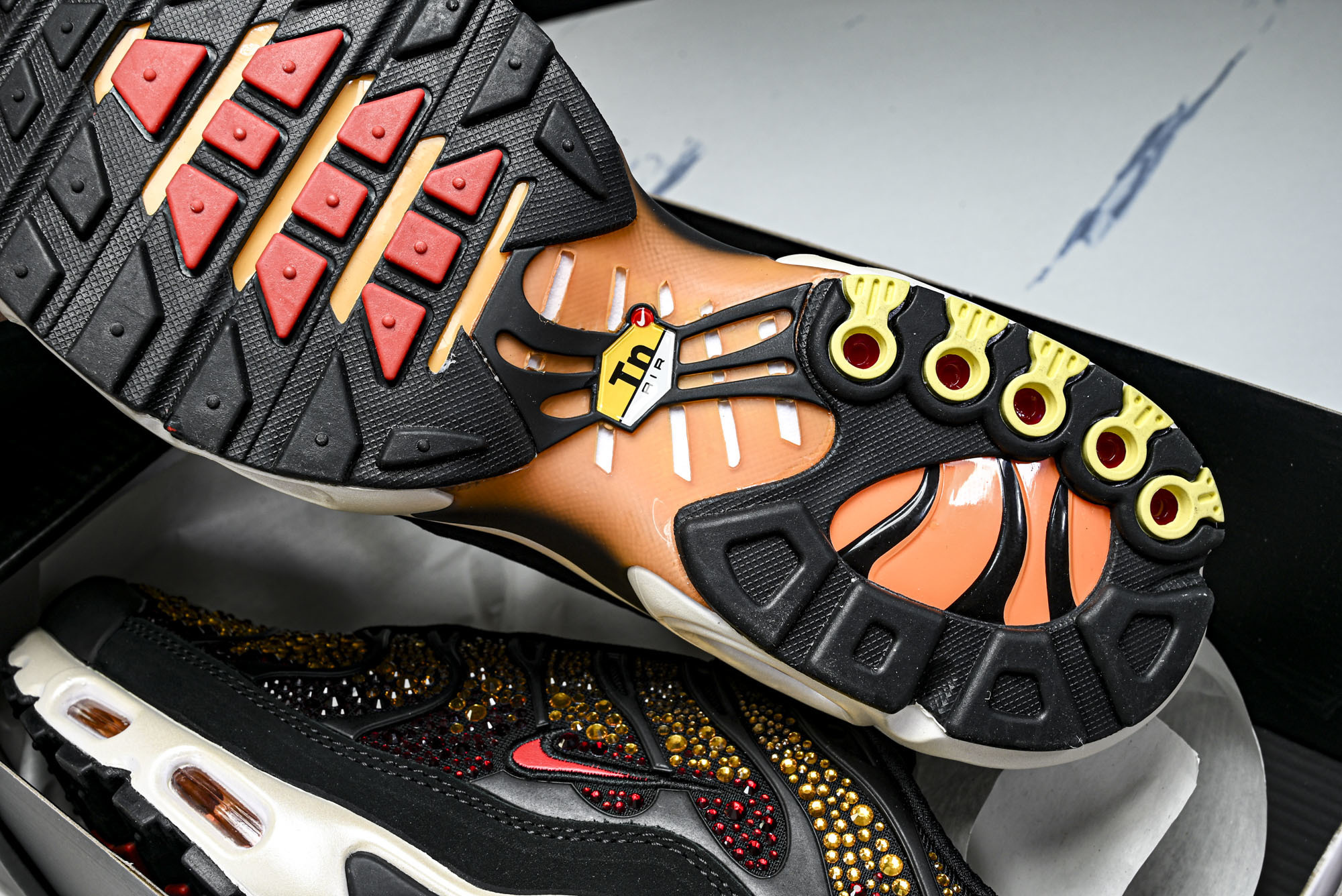 纯原外贸Swarovski x Nike Air Max Plus 施华洛世奇联名女款休闲运动鞋FZ9042 001 #