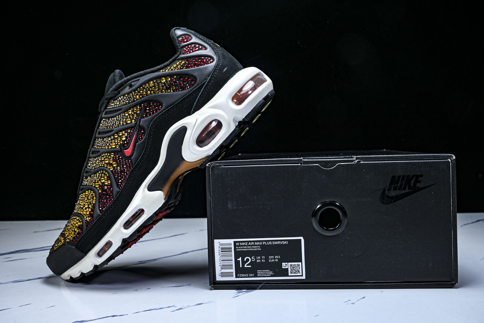 纯原外贸Swarovski x Nike Air Max Plus 施华洛世奇联名女款休闲运动鞋FZ9042 001 #