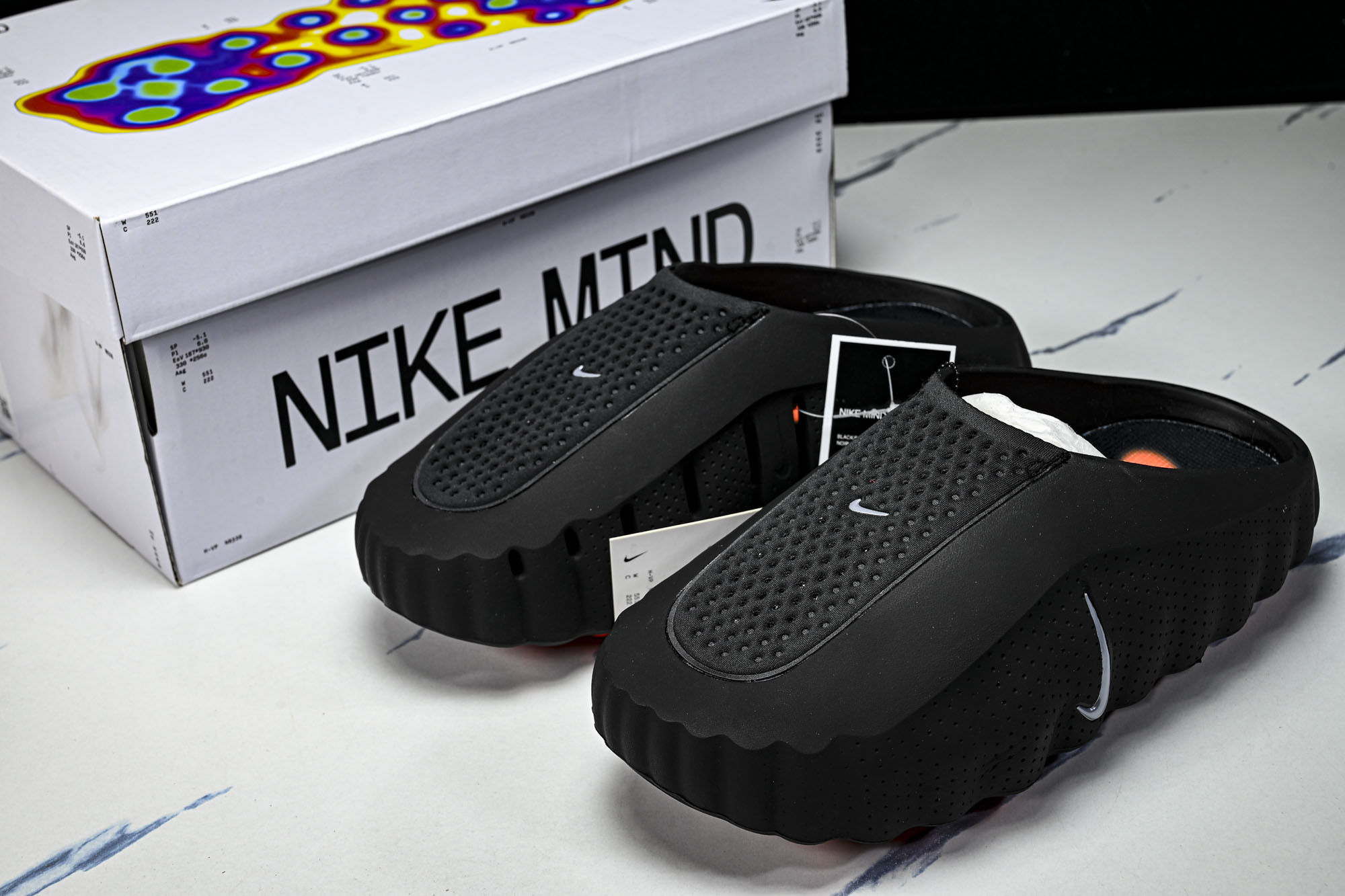 纯原外贸 Nike Mind 001 赛前训练拖鞋 包头运动拖鞋 男女同款 HQ4307-001 #YZ001-1 原版