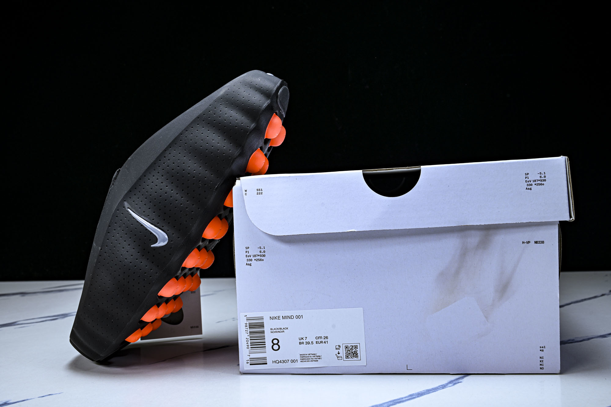 纯原外贸 Nike Mind 001 赛前训练拖鞋 包头运动拖鞋 男女同款 HQ4307-001 #YZ001-1 原版