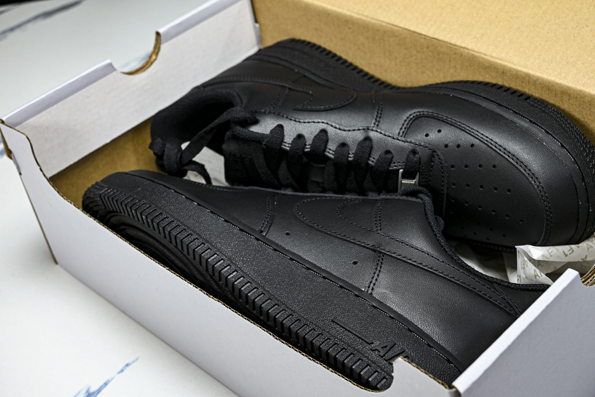 纯原外贸 Nike Air Force 1'07 Low 全黑 黑武士 空军一号低帮休闲板鞋 CW2288-001 #Y