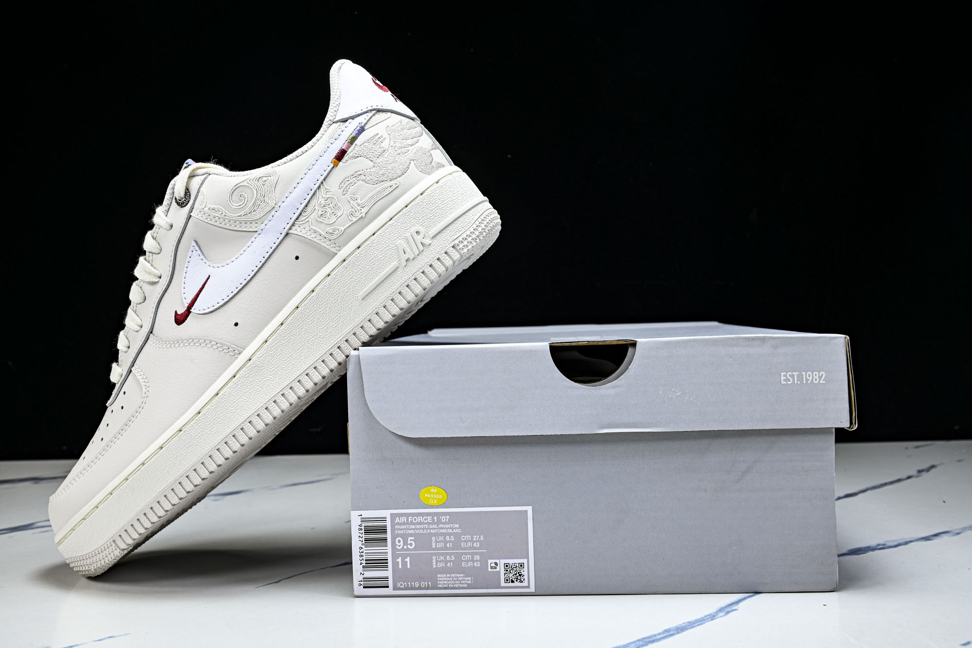 纯原外贸 Nike Air Force 1'07 Low 马年限定 空军一号低帮休闲板鞋 IQ1119-011 #YZ0