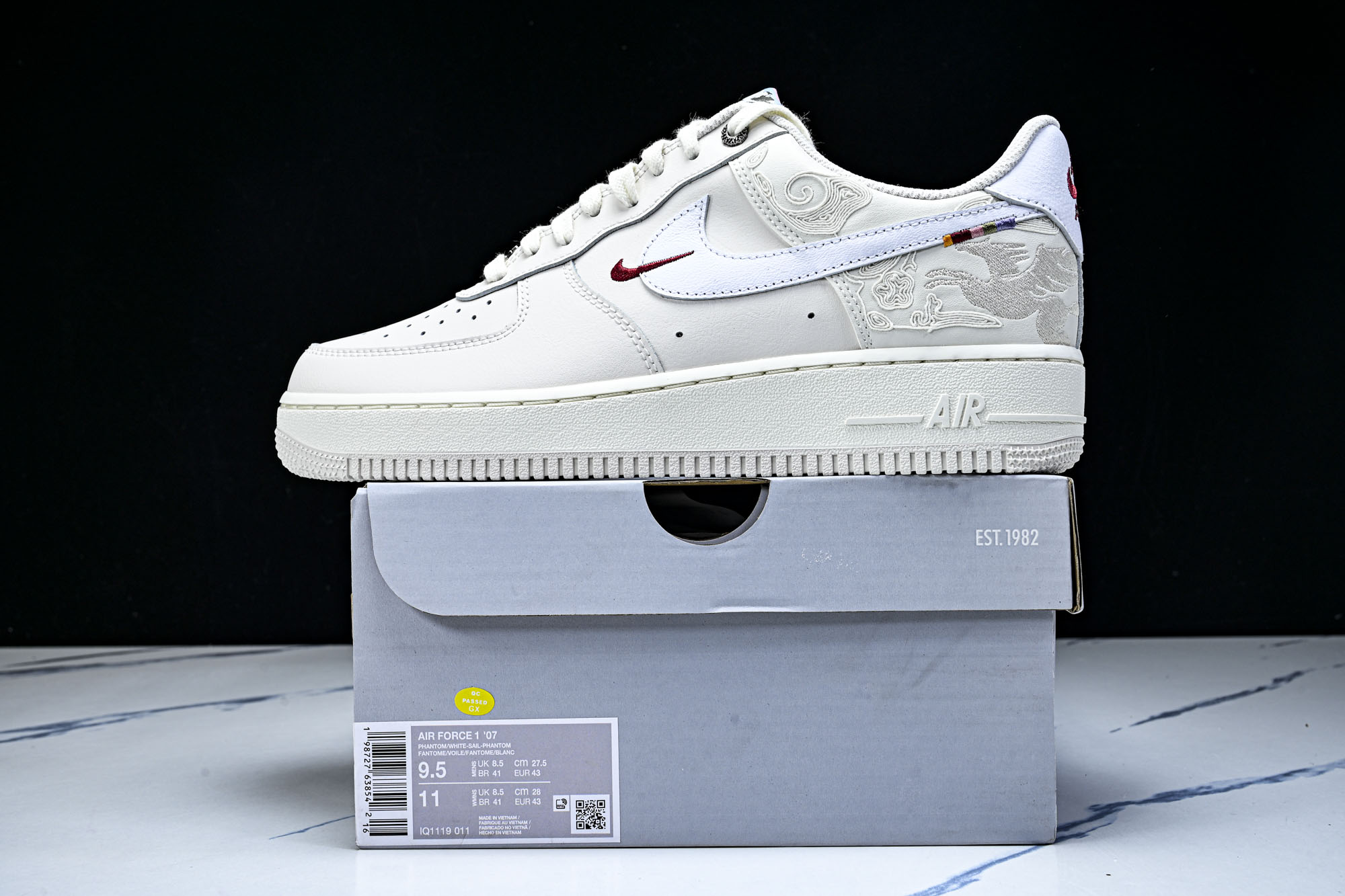 纯原外贸 Nike Air Force 1'07 Low 马年限定 空军一号低帮休闲板鞋 IQ1119-011 #YZ0