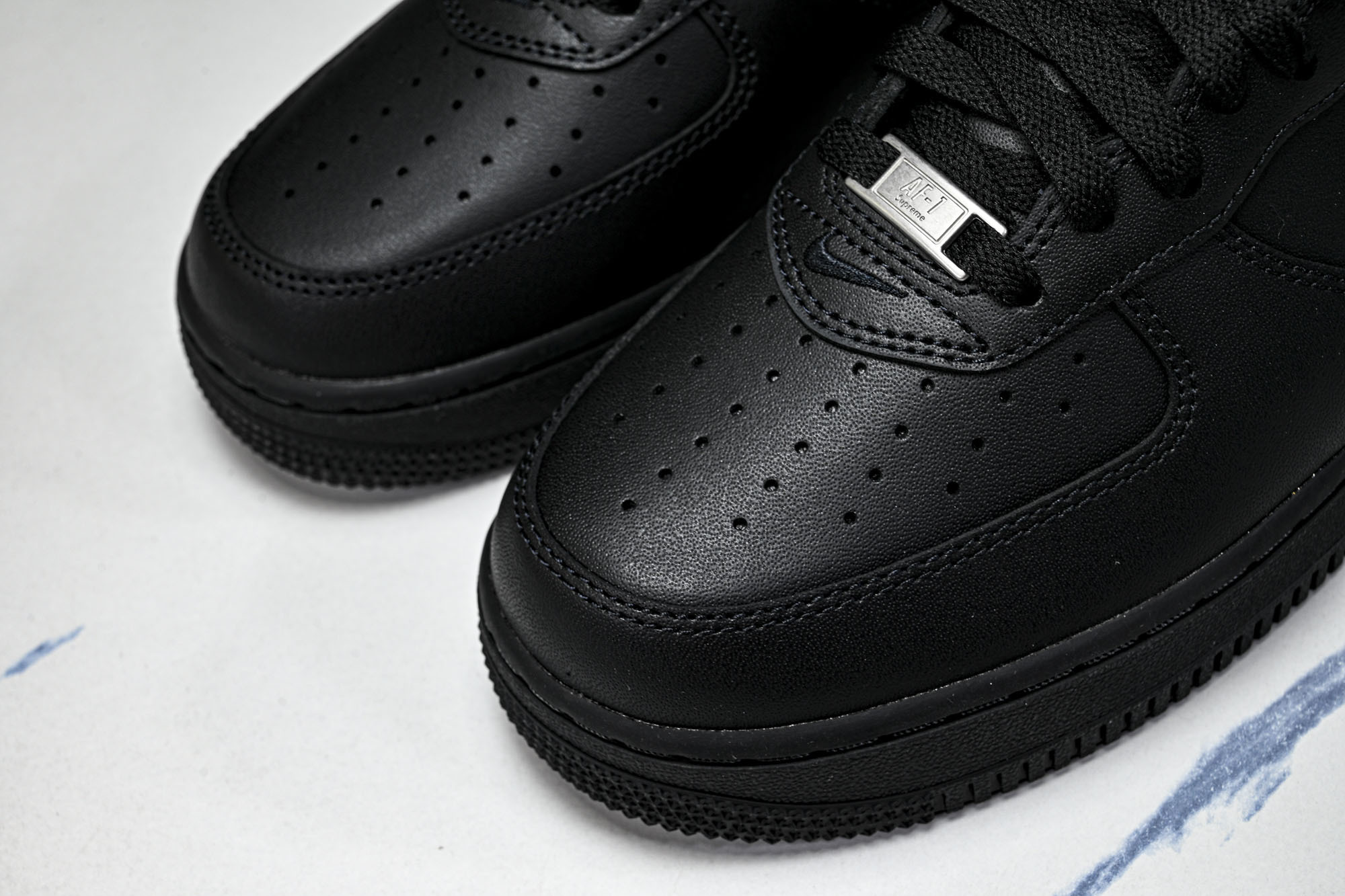 纯原外贸 NK Air Force 1 Low Supreme Black White 黑白 CU9225-001 #Y 纯原外贸 NK Air Force 1 Low Supreme Black White 黑白 CU9225-001 #Y