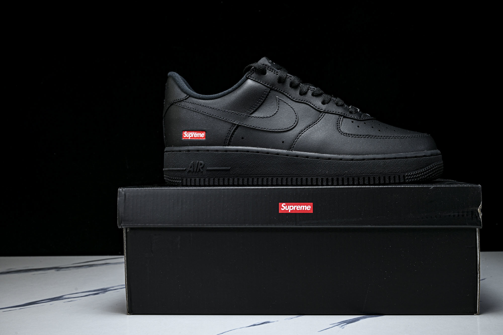纯原外贸 NK Air Force 1 Low Supreme Black White 黑白 CU9225-001 #Y 纯原外贸 NK Air Force 1 Low Supreme Black White 黑白 CU9225-001 #Y