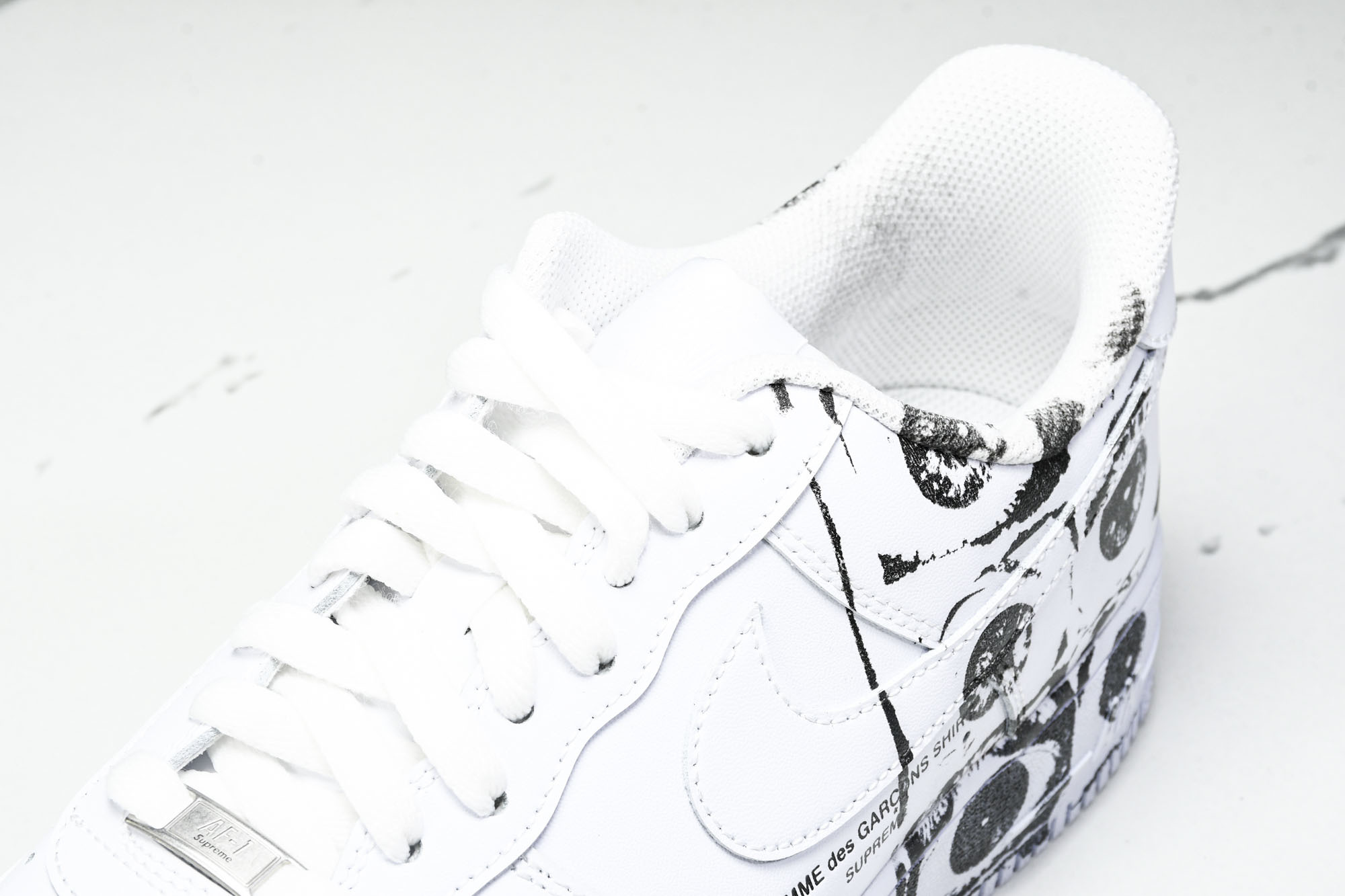纯原外贸 NK Air Force 1 Low Supreme Comme des Garcons Shirt 白黑涂鸦