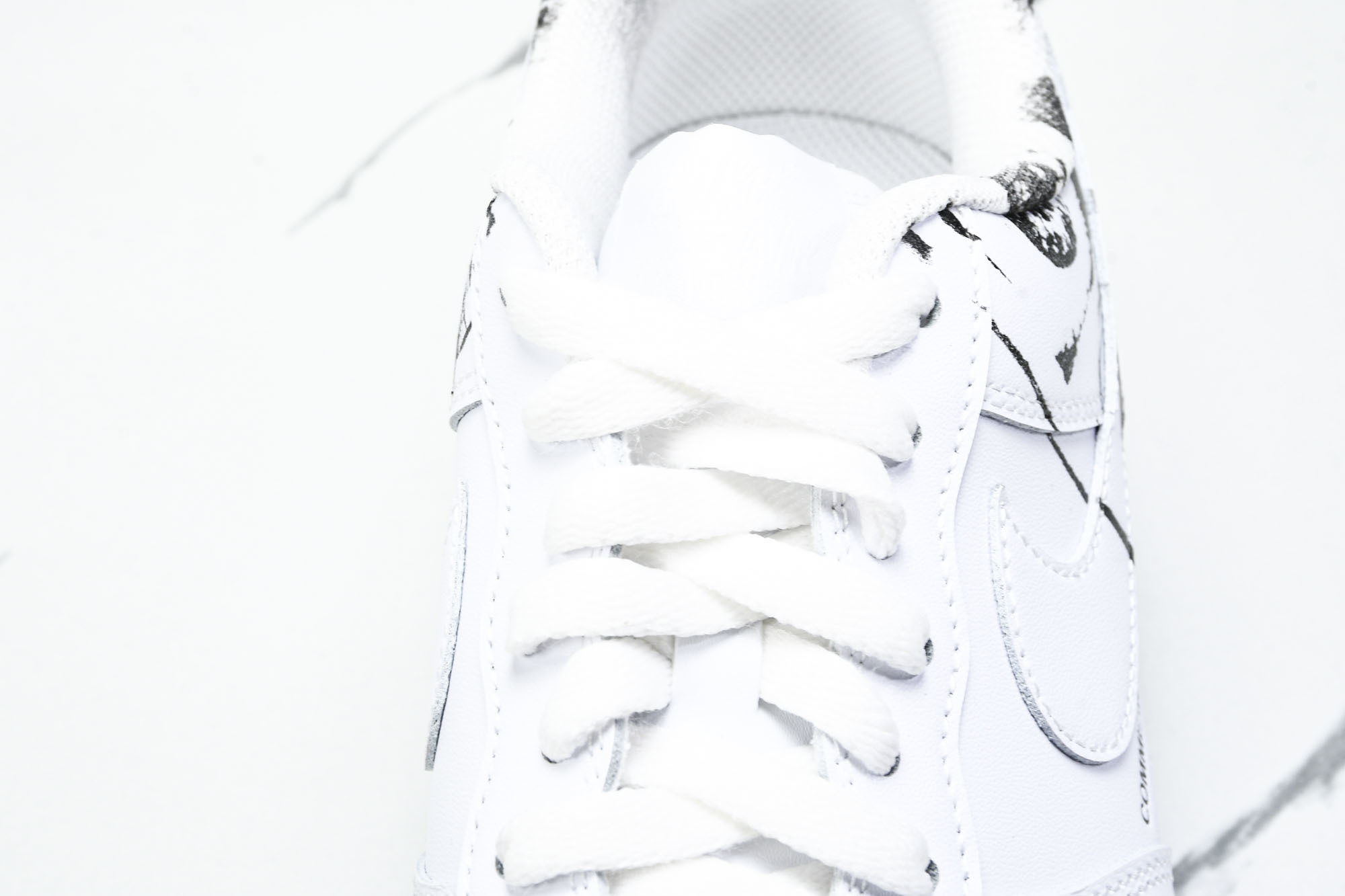 纯原外贸 NK Air Force 1 Low Supreme Comme des Garcons Shirt 白黑涂鸦
