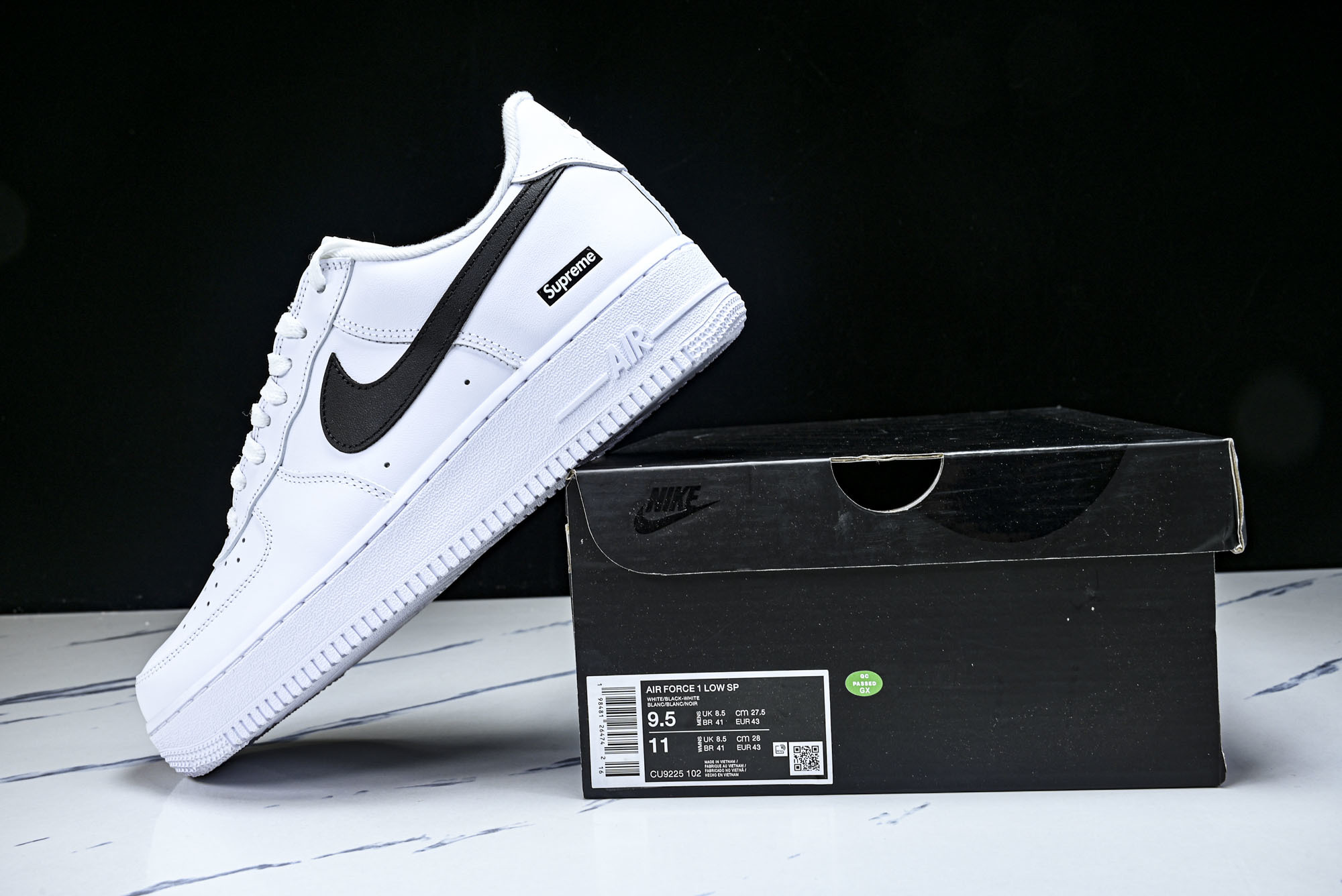 纯原外贸 Supreme x Nike Air Force 1'07 Low 联名款 空军一号低帮休闲板鞋 CU9225 纯原外贸 Supreme x Nike Air Force 1'07 Low 联名款 空军一号低帮休闲板鞋 CU9225