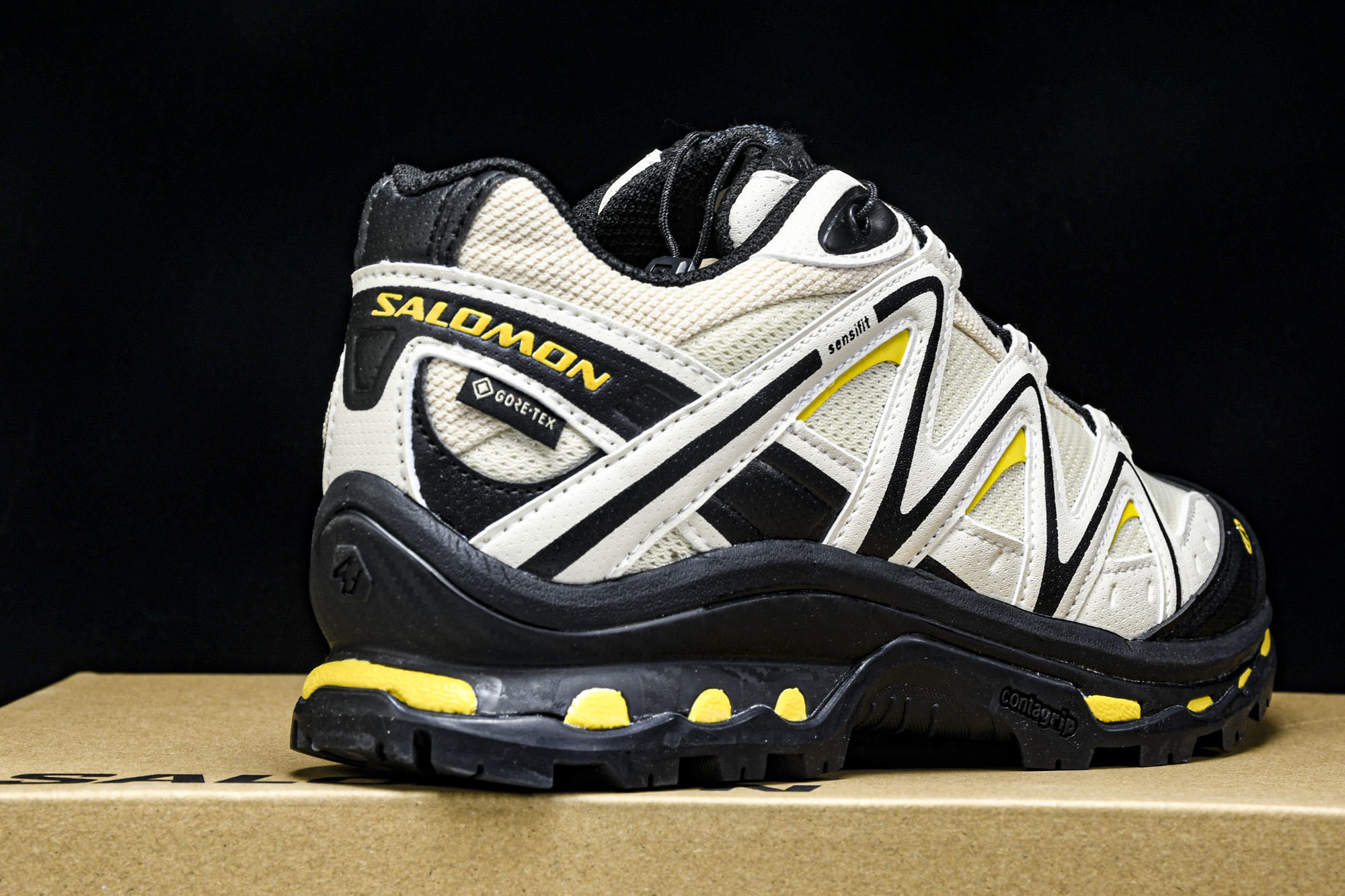 纯原外贸 GXP Salomon XT-QUEST ADV黑白斑鸠杏色复古机能功能户外跑步鞋 米黑色 26 #YZ00 纯原外贸 GXP Salomon XT-QUEST ADV黑白斑鸠杏色复古机能功能户外跑步鞋 米黑色 26 #YZ00