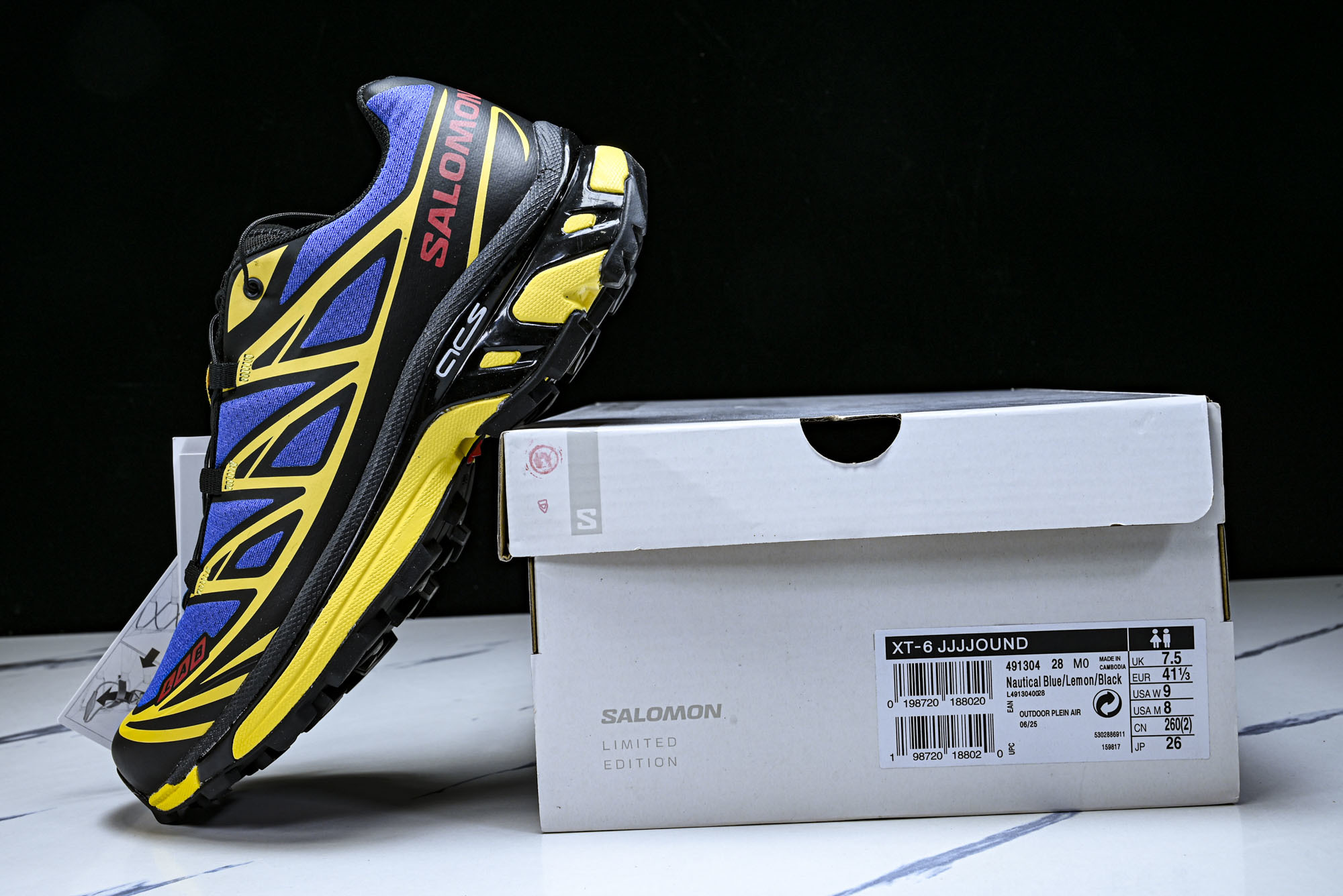 纯原外贸 JJJJound x SALOMON萨洛蒙 XT-6联名 减震防滑耐磨 低帮跑步鞋 28 #YZ001-1 纯原外贸 JJJJound x SALOMON萨洛蒙 XT-6联名 减震防滑耐磨 低帮跑步鞋 28 #YZ001-1