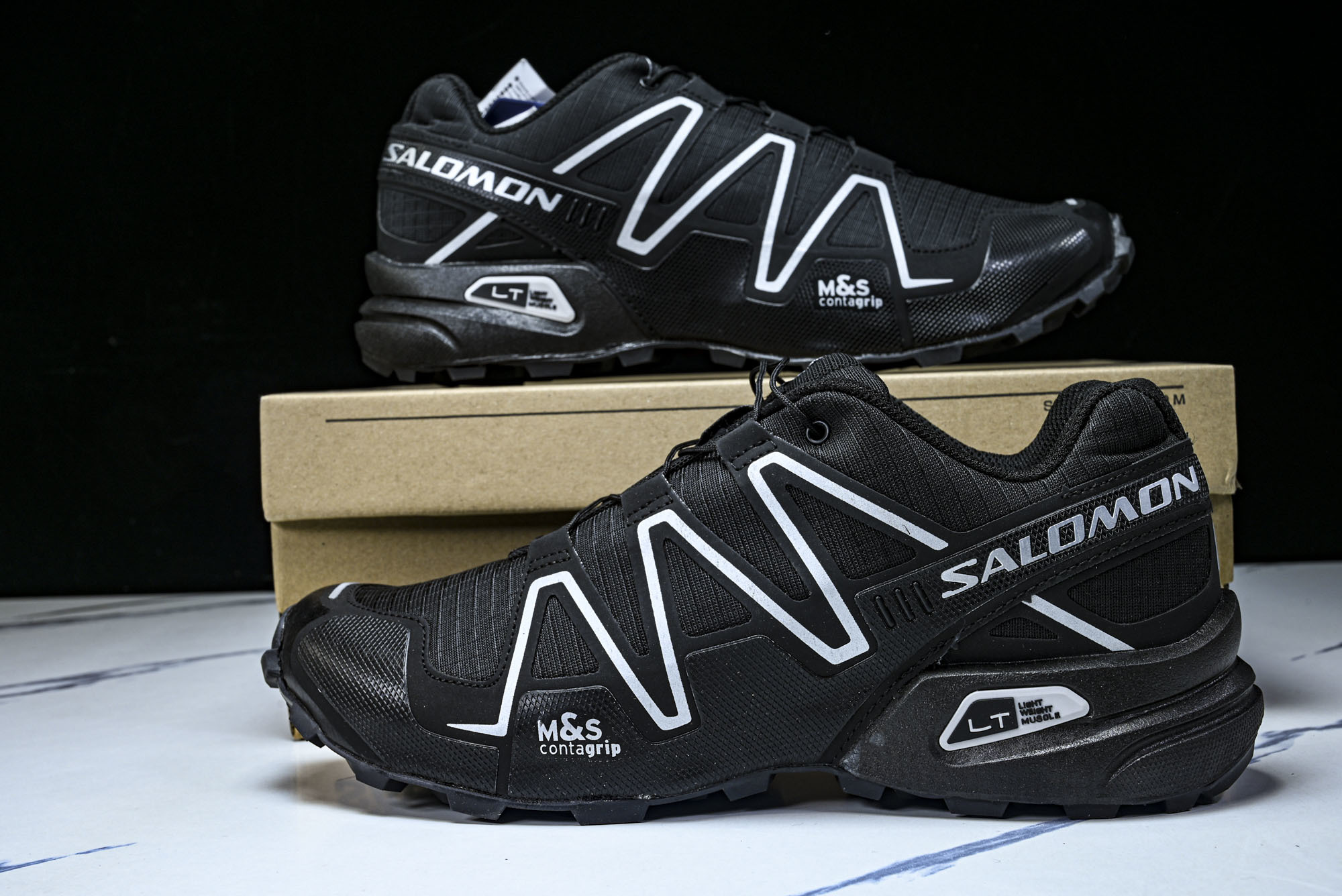 纯原外贸 Salomon Speedcross 3 萨洛蒙 黑色合成材质运动鞋 28 #YZ001-1 36 36.5 纯原外贸 Salomon Speedcross 3 萨洛蒙 黑色合成材质运动鞋 28 #YZ001-1 36 36.5