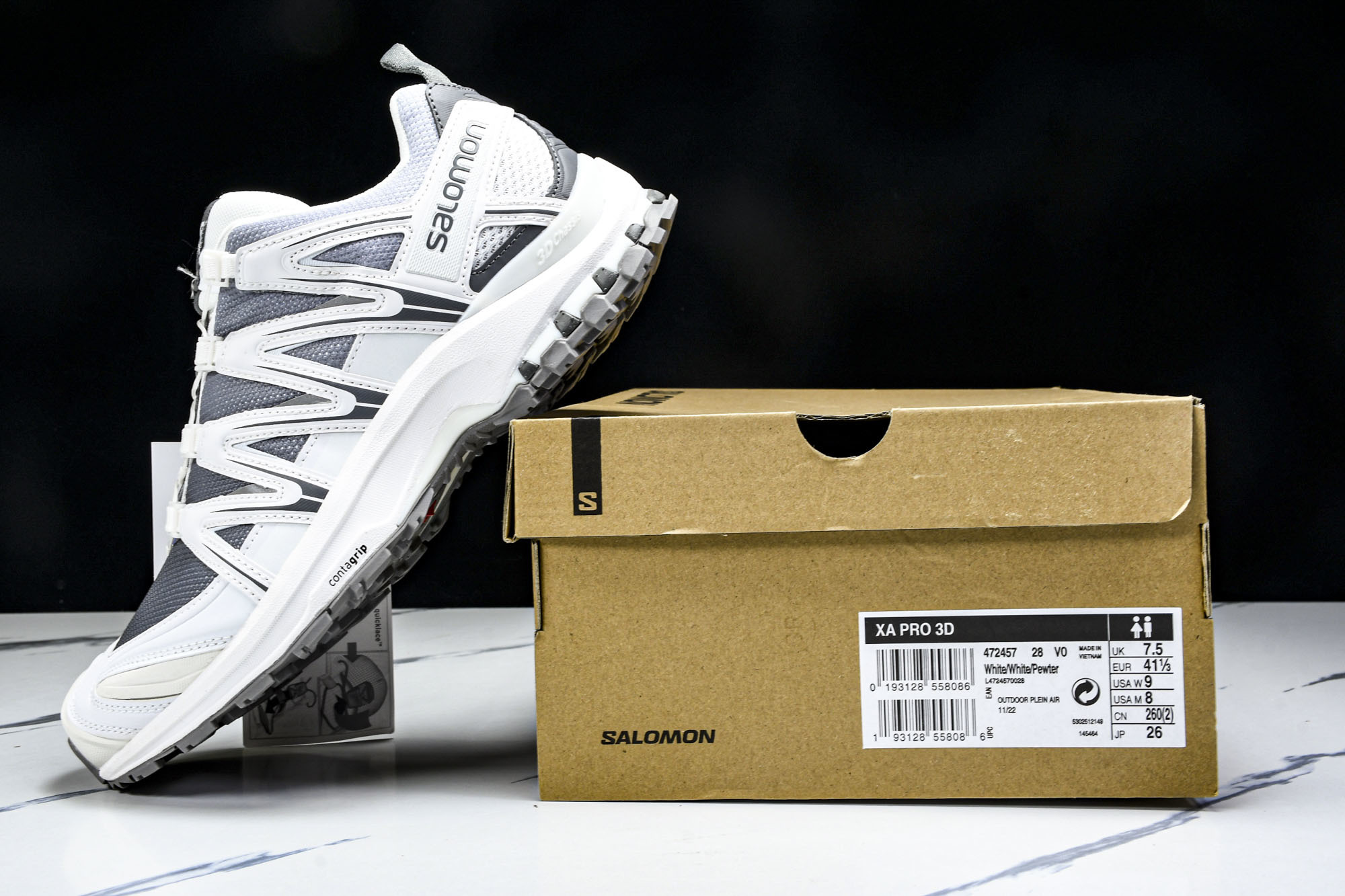 纯原外贸 Salomon XA PRO 3D 萨洛蒙户外越野跑鞋 合金黑 28 #YZ001-1 原版1:1 制作 全 纯原外贸 Salomon XA PRO 3D 萨洛蒙户外越野跑鞋 合金黑 28 #YZ001-1 原版1:1 制作 全