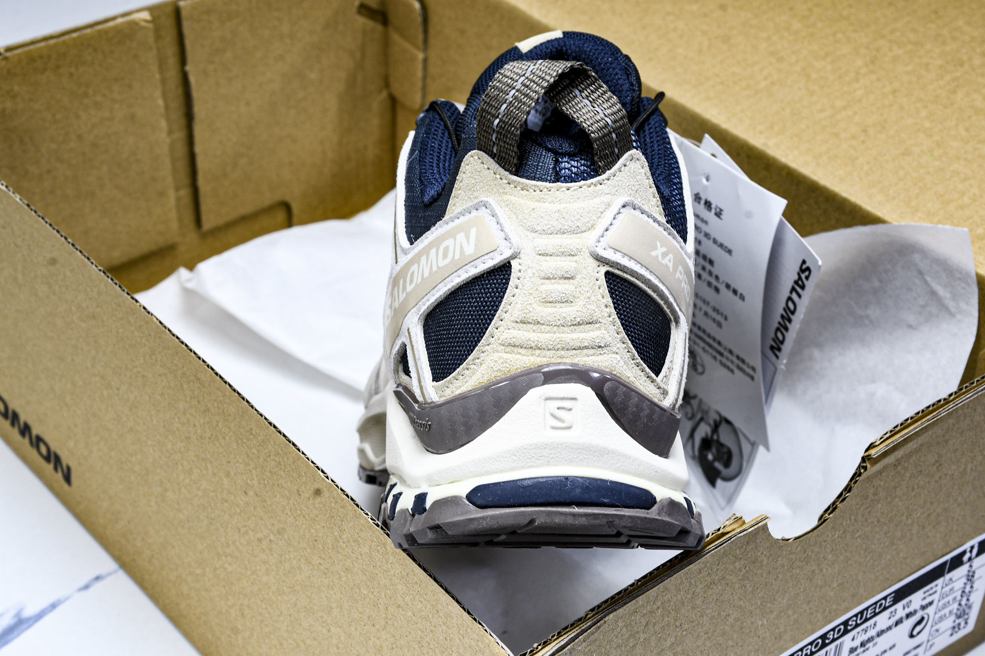 纯原外贸 Salomon XA PRO 3D 萨洛蒙户外越野跑鞋 深夜蓝 -25 #YZ001-1 原版1:1 制作 全