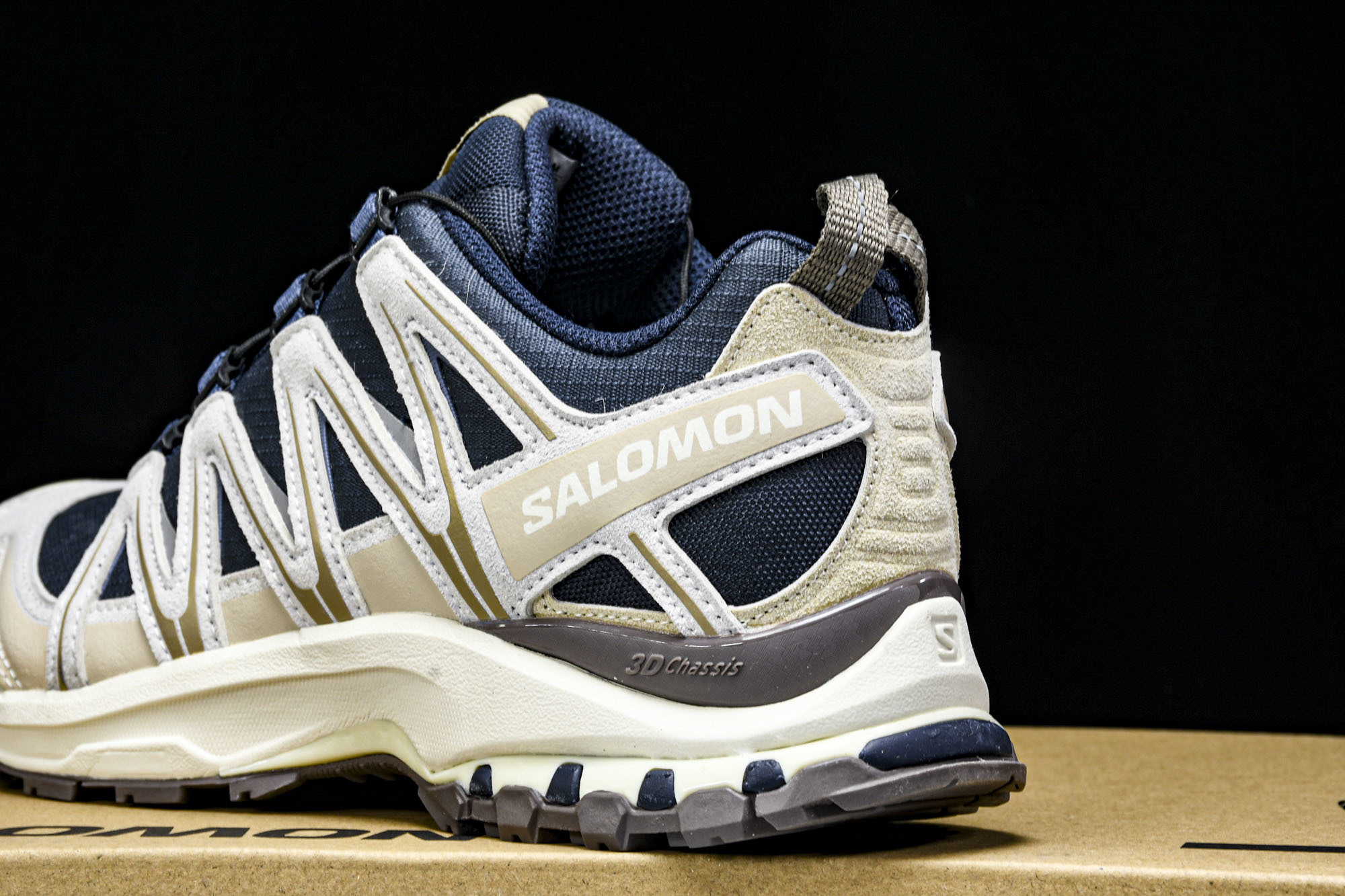 纯原外贸 Salomon XA PRO 3D 萨洛蒙户外越野跑鞋 深夜蓝 -25 #YZ001-1 原版1:1 制作 全