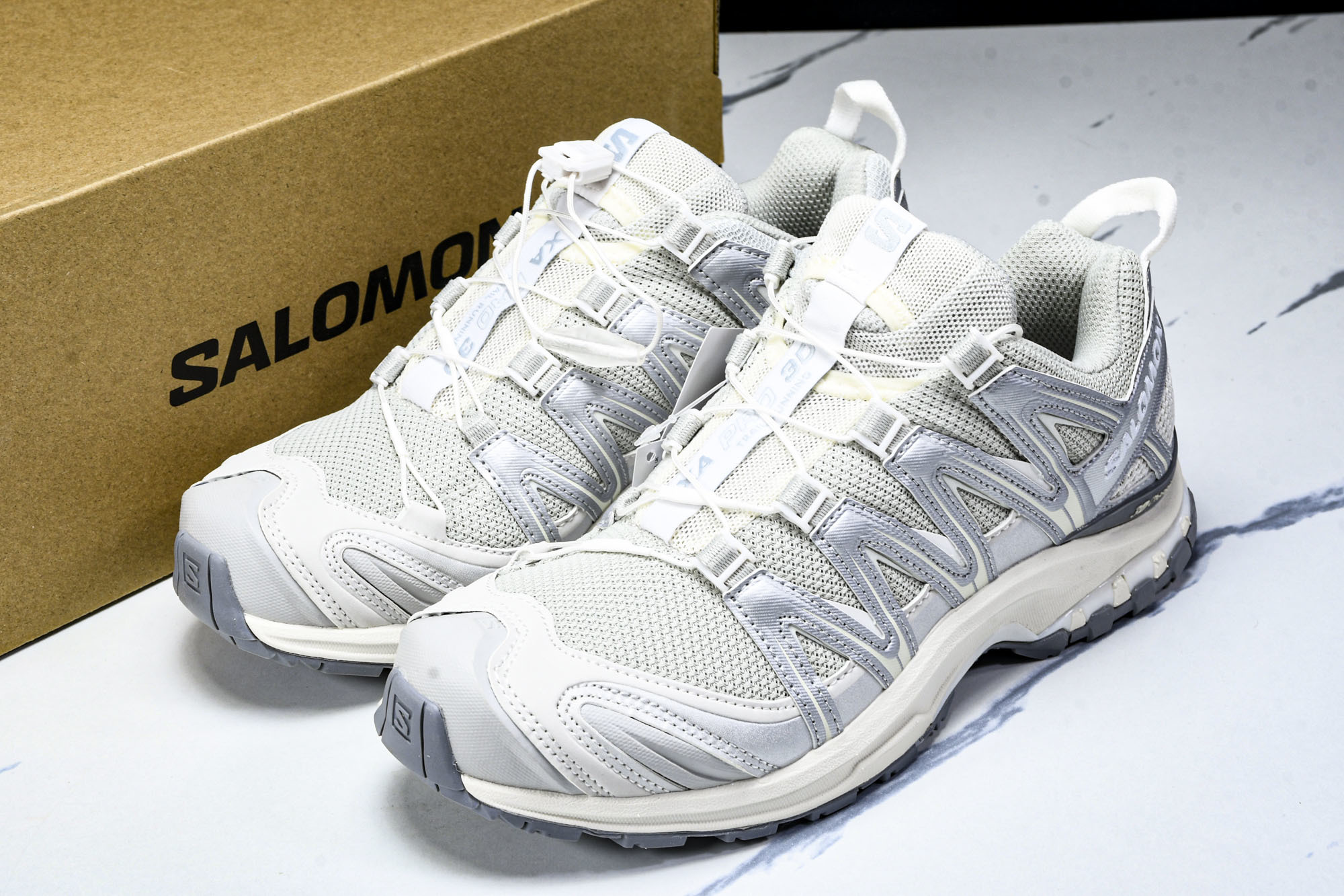 纯原外贸 Salomon XA PRO 3D 萨洛蒙户外越野跑鞋 银色 -22 #YZ001-1 原版1:1 制作 全套 纯原外贸 Salomon XA PRO 3D 萨洛蒙户外越野跑鞋 银色 -22 #YZ001-1 原版1:1 制作 全套