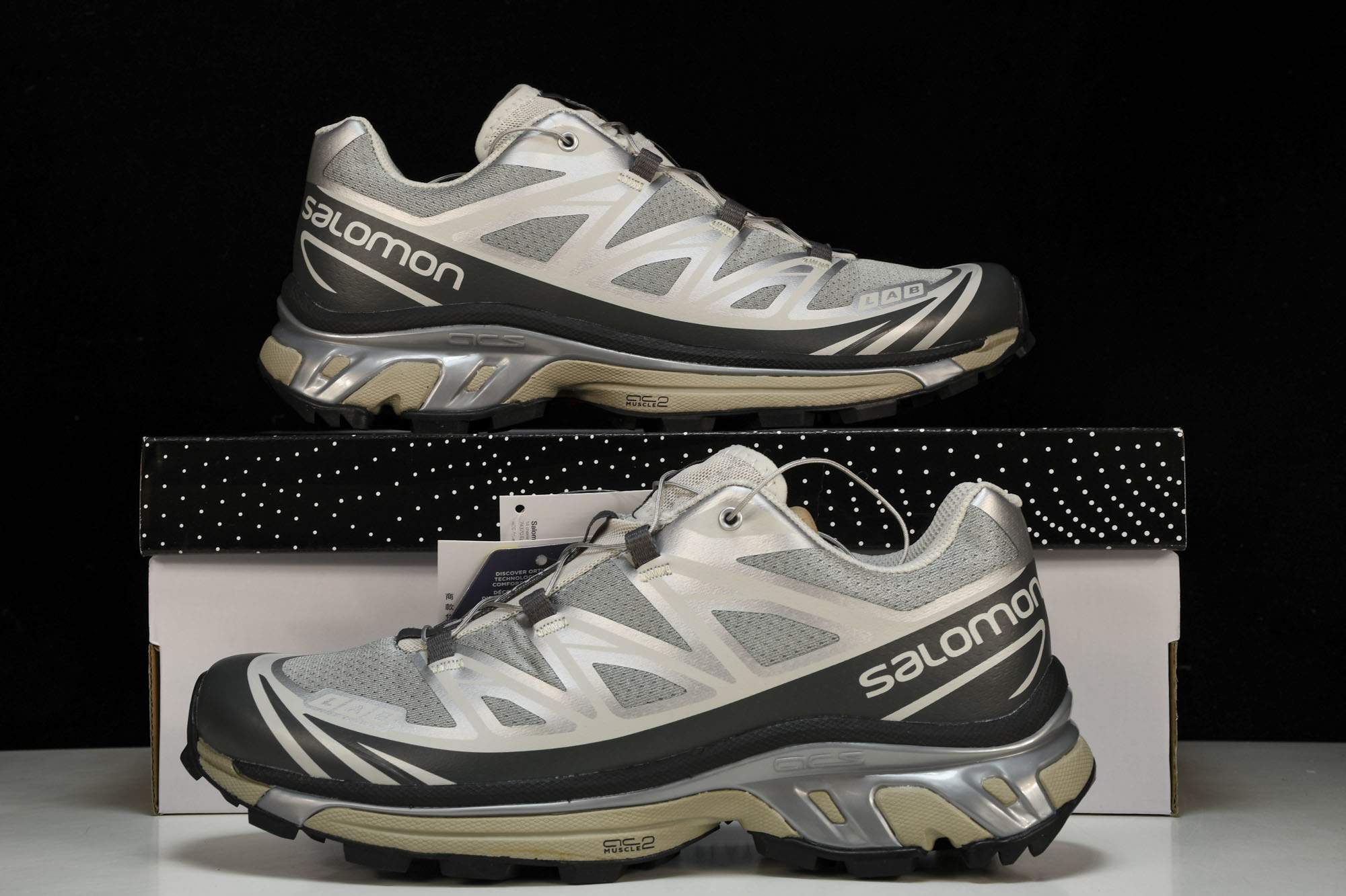 纯原外贸 SALOMON XT-6 ADV For DSM 户外功能鞋 银色 货号_ #YZ001-1 尺码:36 36 纯原外贸 SALOMON XT-6 ADV For DSM 户外功能鞋 银色 货号_ #YZ001-1 尺码:36 36