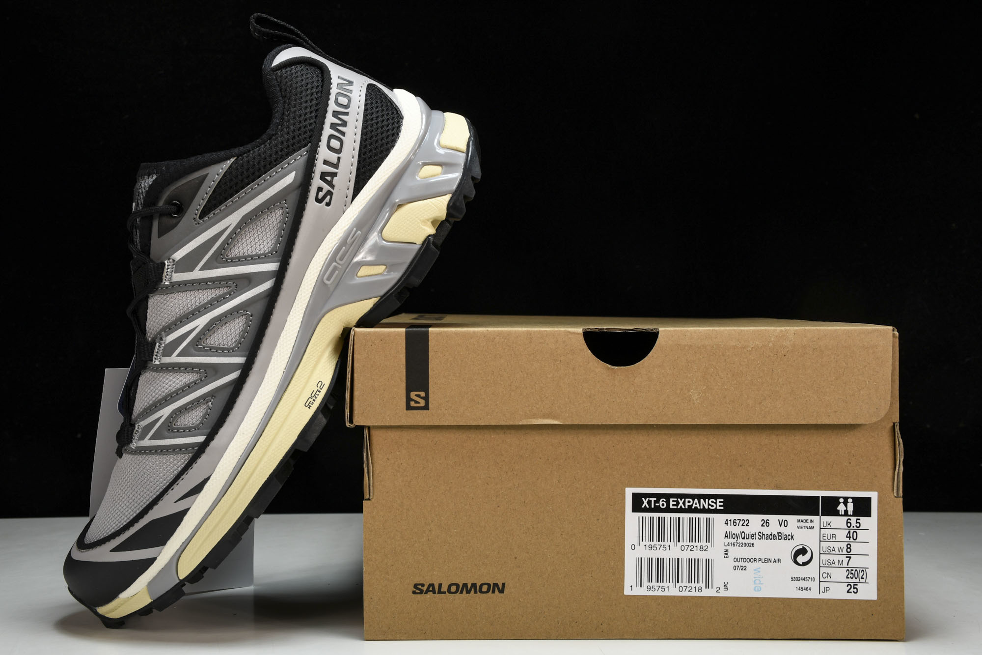 纯原外贸 SALOMON XT-6 EXPANSE 户外机能鞋 合金灰 货号_ #YZ001-1 原版1:1 制作 全套 纯原外贸 SALOMON XT-6 EXPANSE 户外机能鞋 合金灰 货号_ #YZ001-1 原版1:1 制作 全套