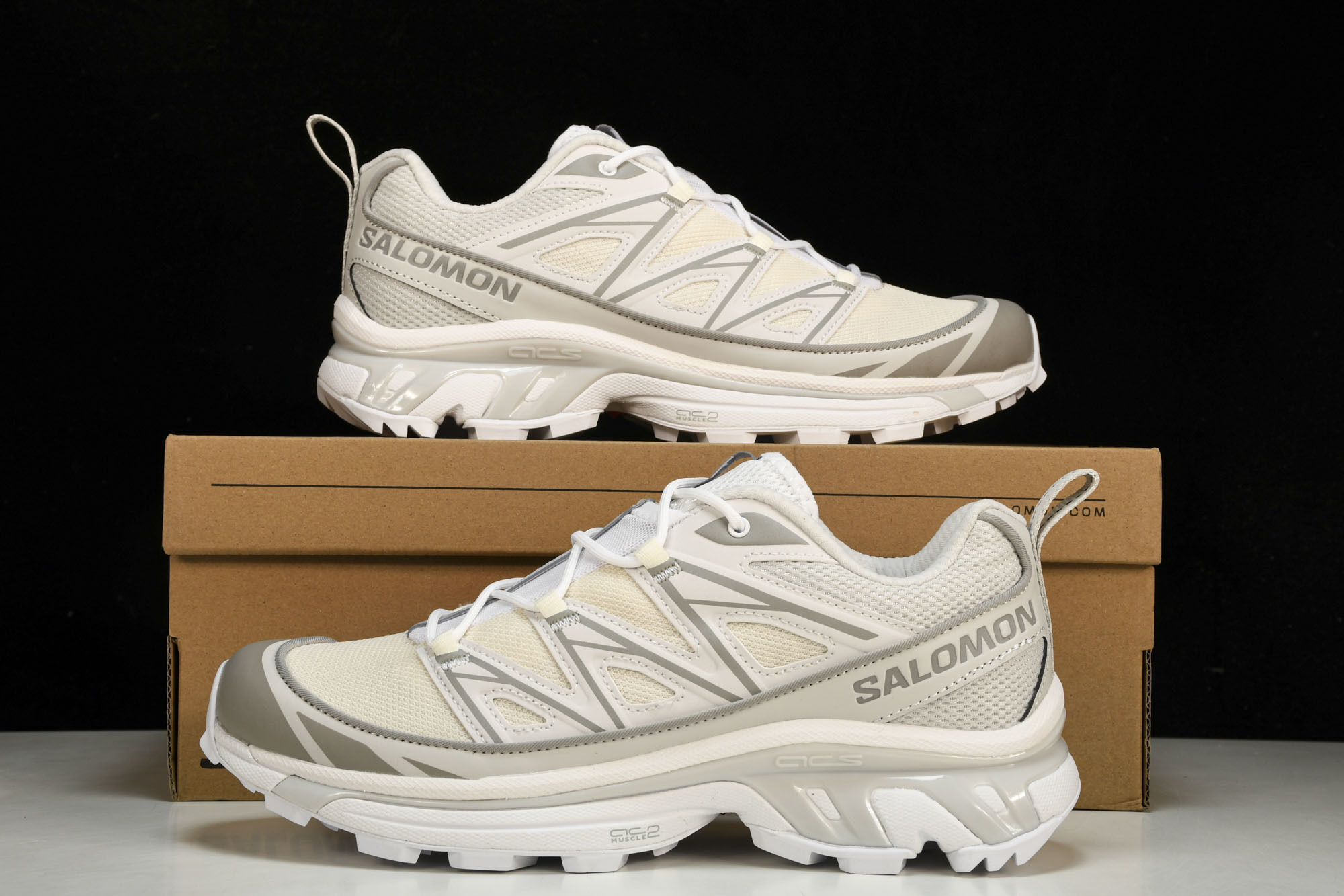 纯原外贸 SALOMON XT-6 Expanse 户外机能鞋 白灰 货号_ #YZ001-1 原版1:1 制作 全套私
