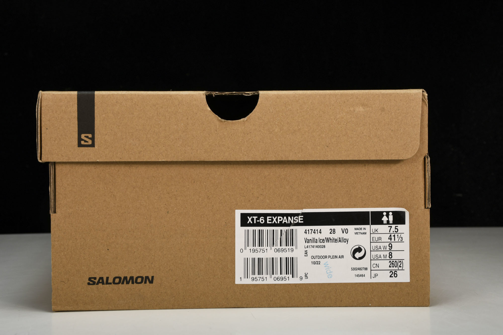 纯原外贸 SALOMON XT-6 Expanse 户外机能鞋 白灰 货号_ #YZ001-1 原版1:1 制作 全套私