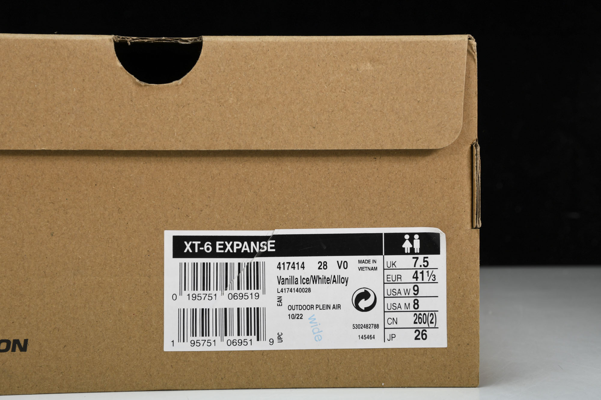 纯原外贸 SALOMON XT-6 Expanse 户外机能鞋 白灰 货号_ #YZ001-1 原版1:1 制作 全套私