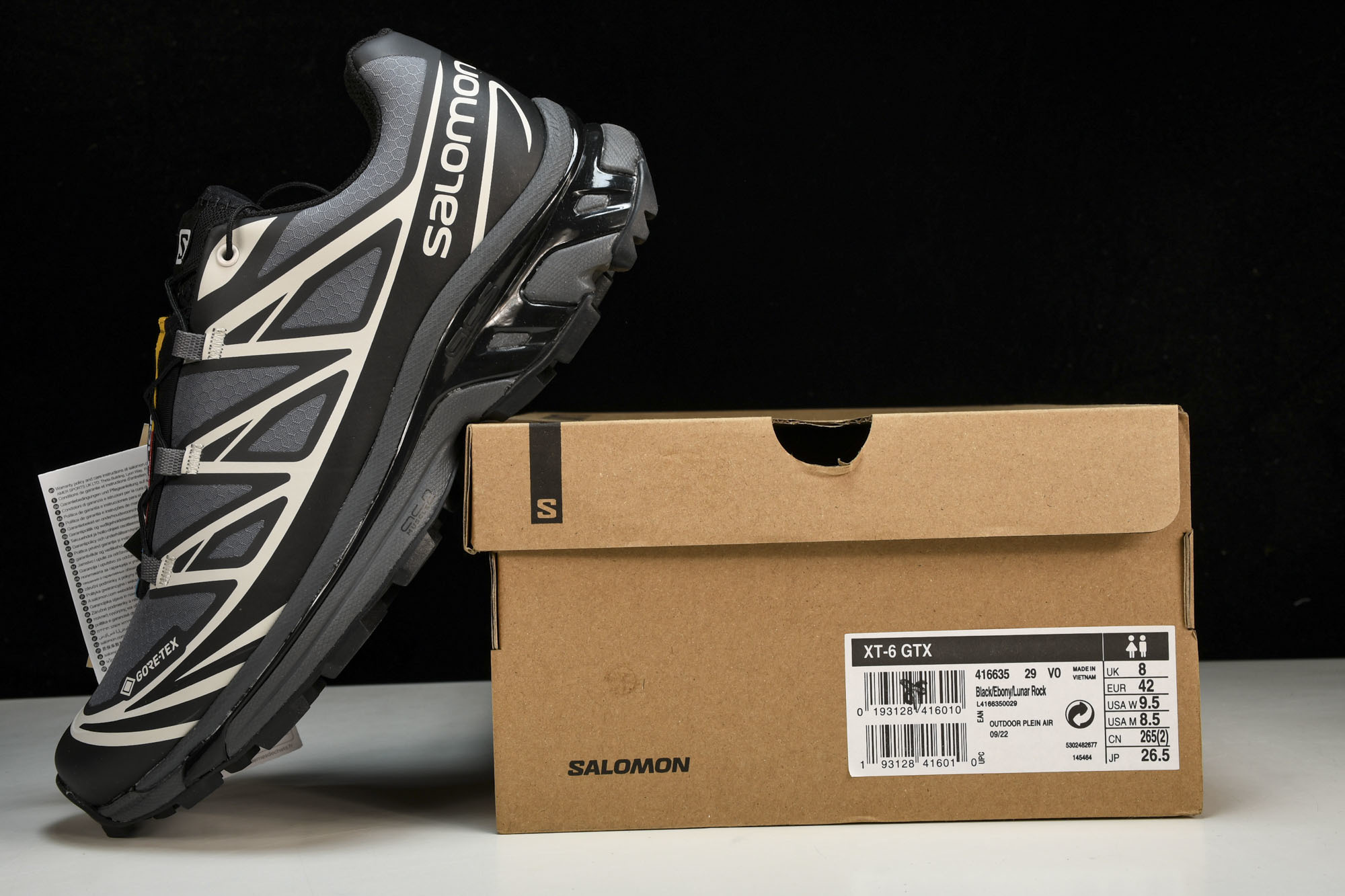 纯原外贸 SALOMON XT-6 GORE-TEX 黑灰银 #YZ001-1 36 36.5 37 38 38.5 纯原外贸 SALOMON XT-6 GORE-TEX 黑灰银 #YZ001-1 36 36.5 37 38 38.5