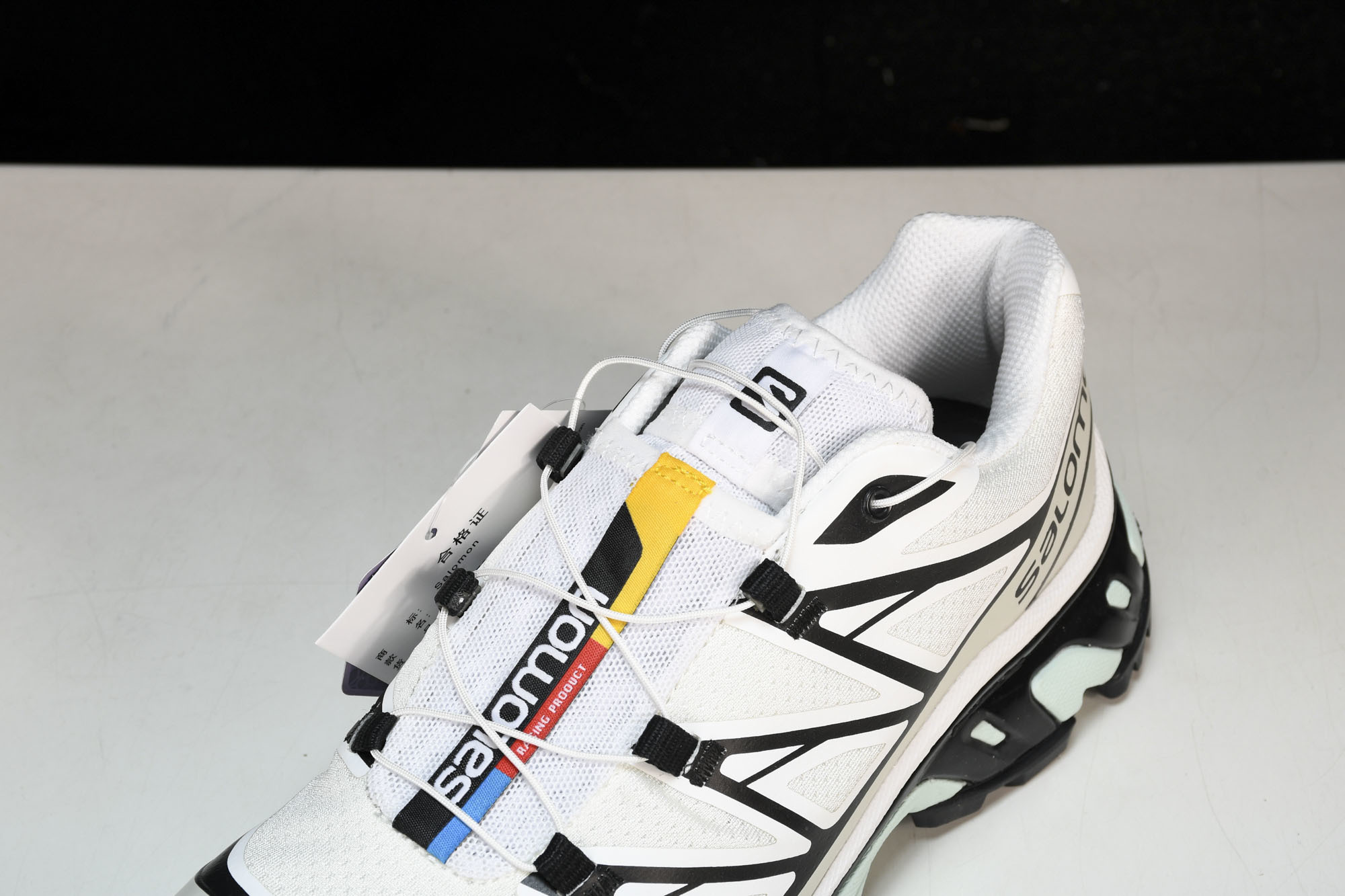 纯原外贸 Salomon XT-6 哈士奇 户外跑步鞋 黑白蓝 #YZ001-1 尺码:36 36.5 37 38 3 纯原外贸 Salomon XT-6 哈士奇 户外跑步鞋 黑白蓝 #YZ001-1 尺码:36 36.5 37 38 3