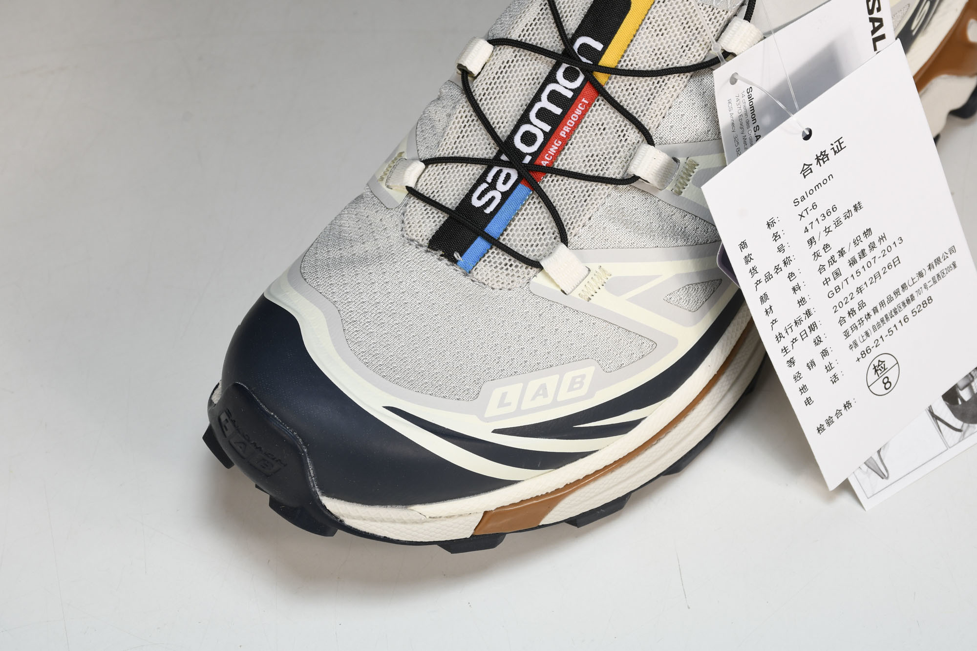 纯原外贸 SALOMON XT-6 灰白 货号_ #YZ001-1 原版1:1 制作 全套私模 开发出自代工厂版师之手 纯原外贸 SALOMON XT-6 灰白 货号_ #YZ001-1 原版1:1 制作 全套私模 开发出自代工厂版师之手