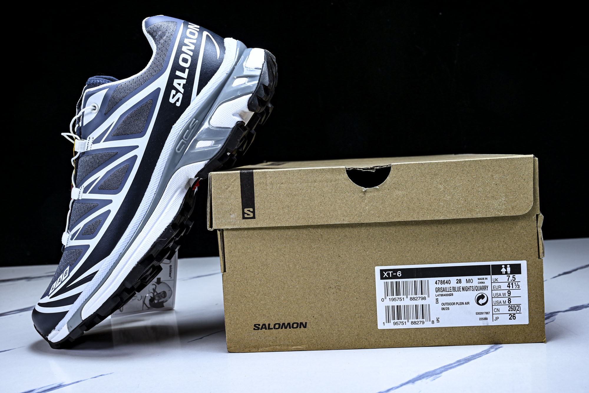 纯原外贸 Salomon XT-6 萨洛蒙户外男女越野潮流时尚经典复古潮流运动休闲鞋  28 #YZ001-1 原版1: