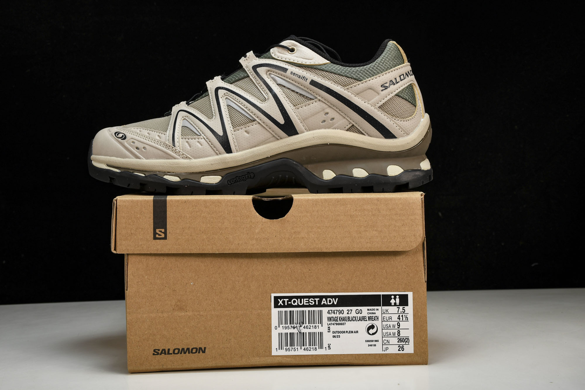 纯原外贸 SALOMON XT-Quest ADV 卡其色 货号_ #YZ001-1 36 36.5 37 38 38. 纯原外贸 SALOMON XT-Quest ADV 卡其色 货号_ #YZ001-1 36 36.5 37 38 38.