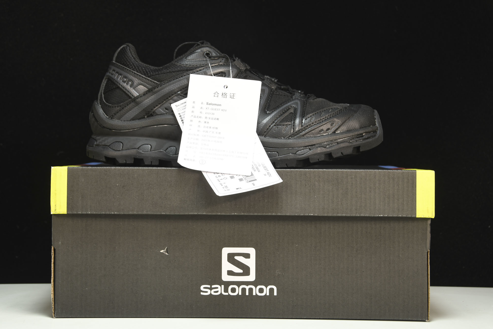 纯原外贸 Salomon XT-Quest Advanced 户外机能鞋 黑色 #YZ001-1 原版1:1 制作 全 纯原外贸 Salomon XT-Quest Advanced 户外机能鞋 黑色 #YZ001-1 原版1:1 制作 全